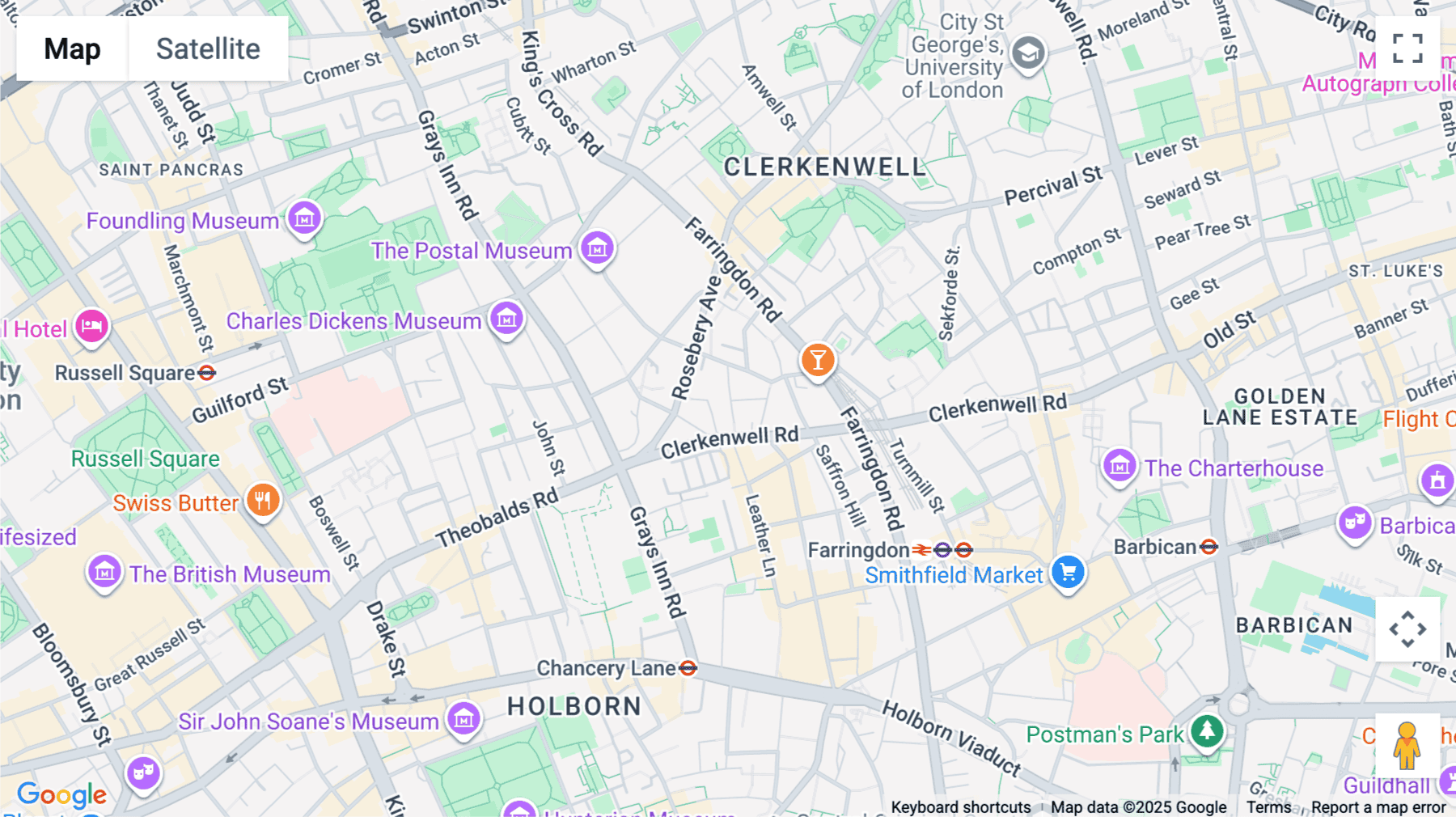 Click for interative map of 3-11 Eyre Street Hill, 1st Floor, London