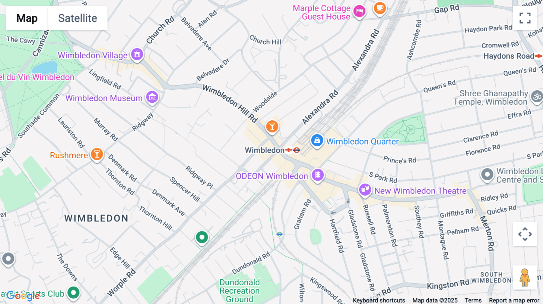 Click for interative map of Sterling House, 6-10 St Georges Road, Wimbledon, London