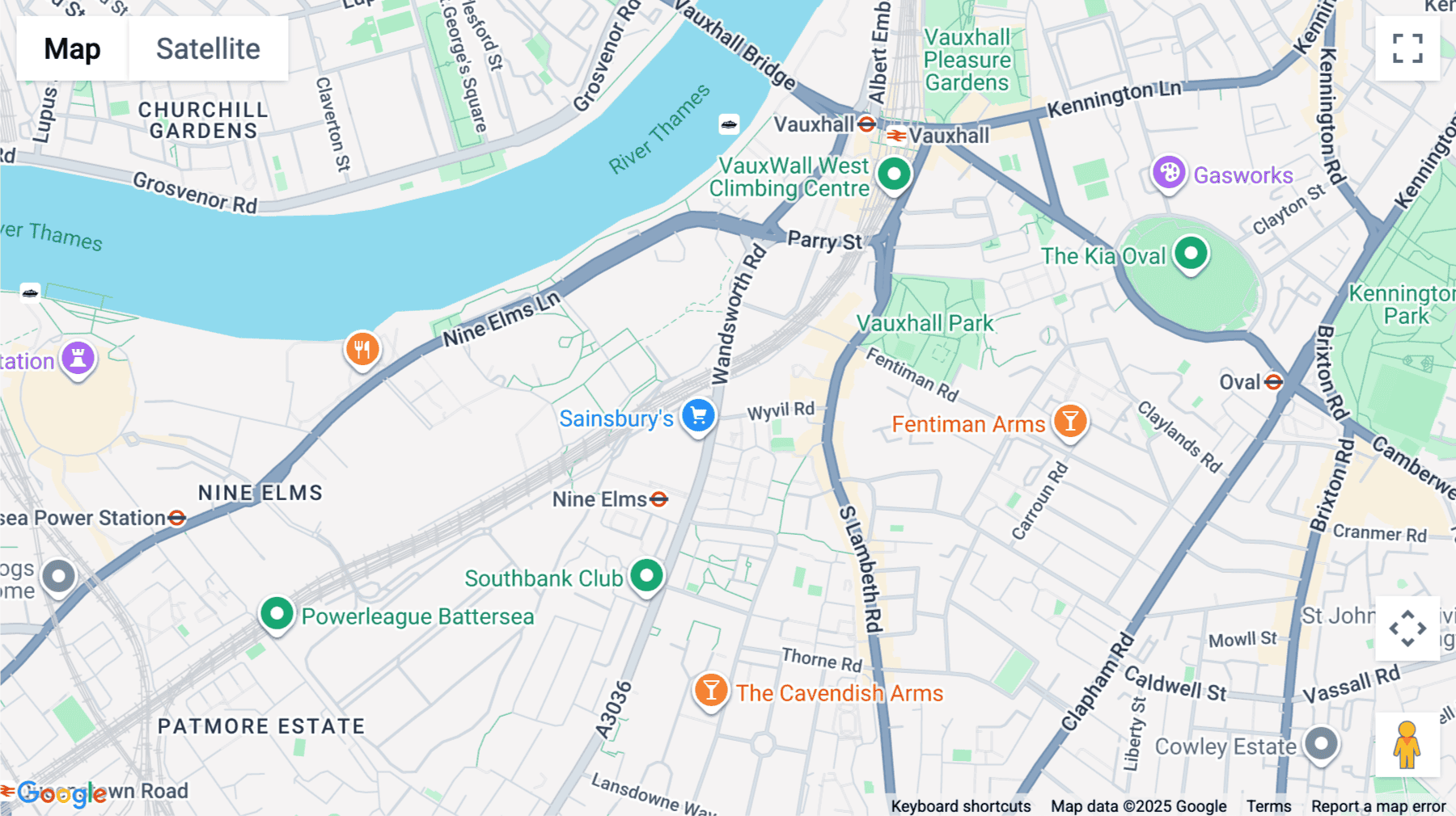 Click for interative map of 153, Wandsworth Road, London