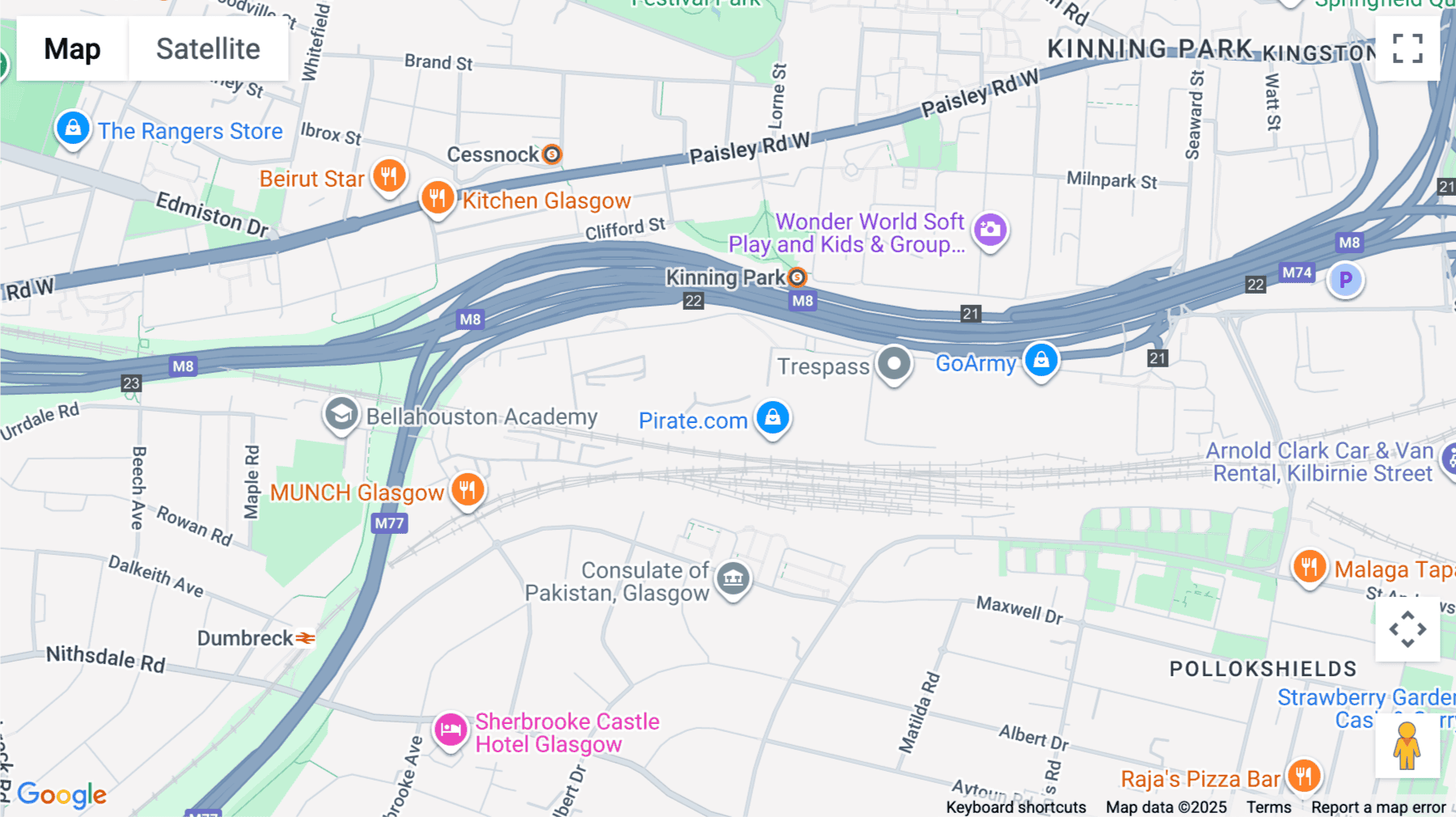 Click for interative map of Clutha House, 120 Cornwall Street, 2nd and 3rd Floors, Glasgow