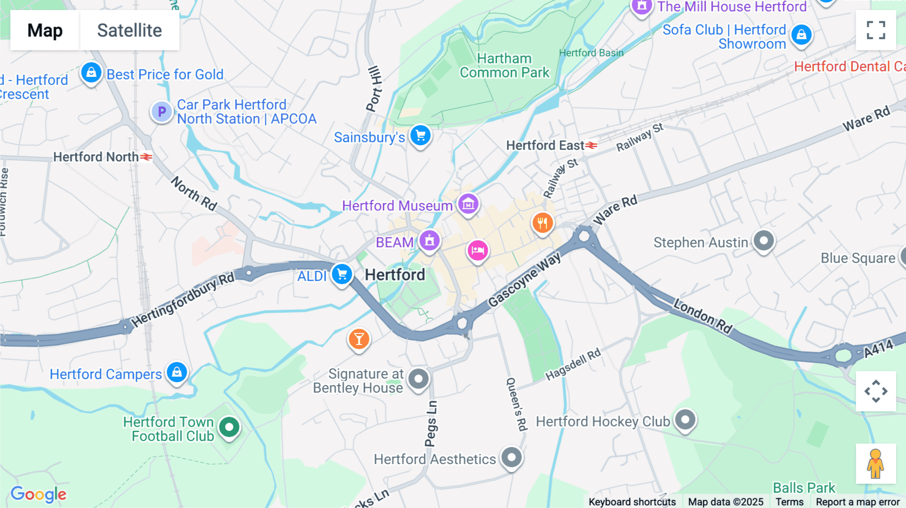 Click for interative map of 23-27 Maidenhead Street, 1st Floor, Hertford