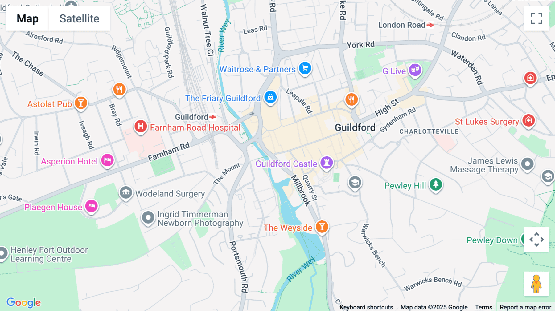 Click for interative map of 28-30 High Street, 1st Floor, Guildford