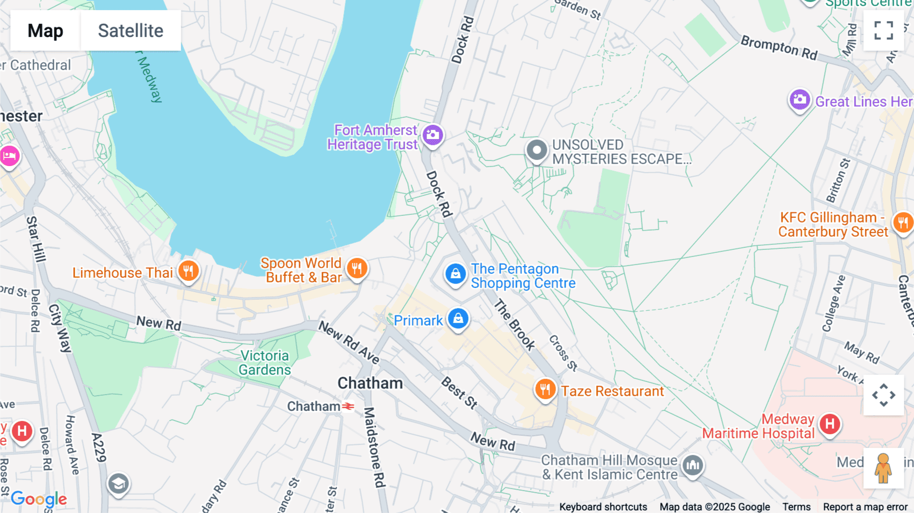 Click for interative map of Pentagon Centre, First Floor, Chatham