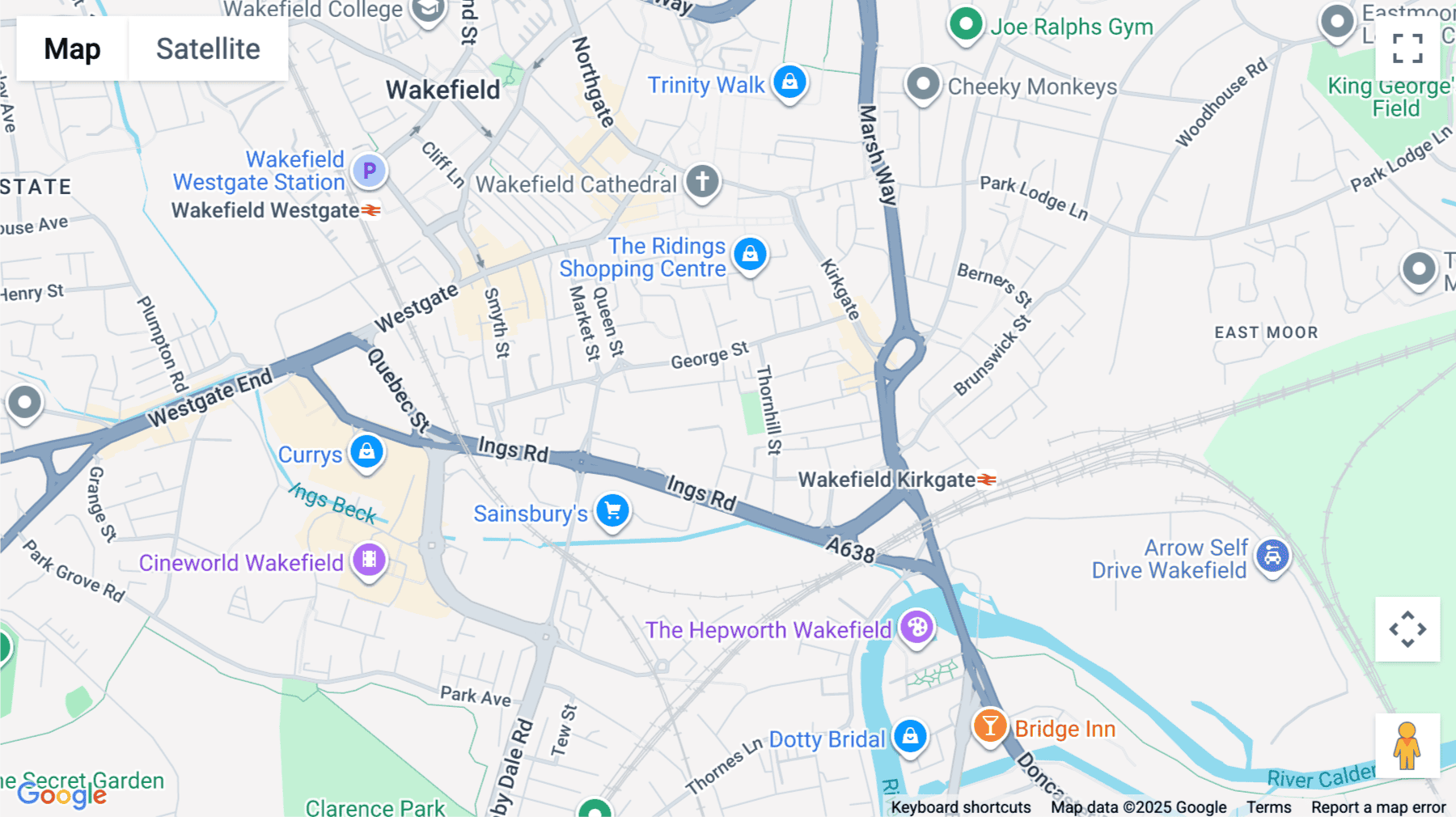 Click for interative map of 3 West Parade, Wakefield