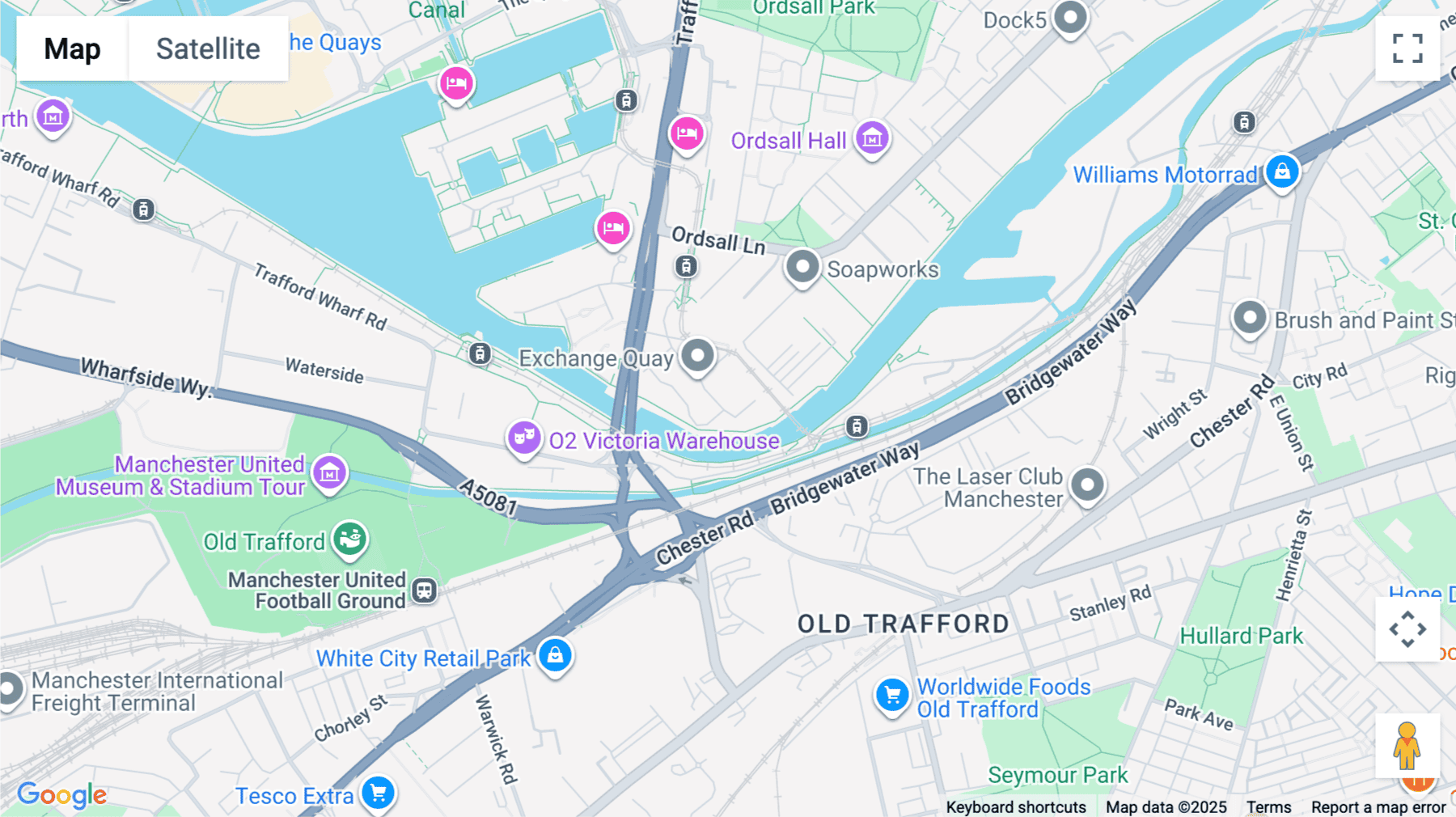 Click for interative map of 7, Exchange Quay, Salford