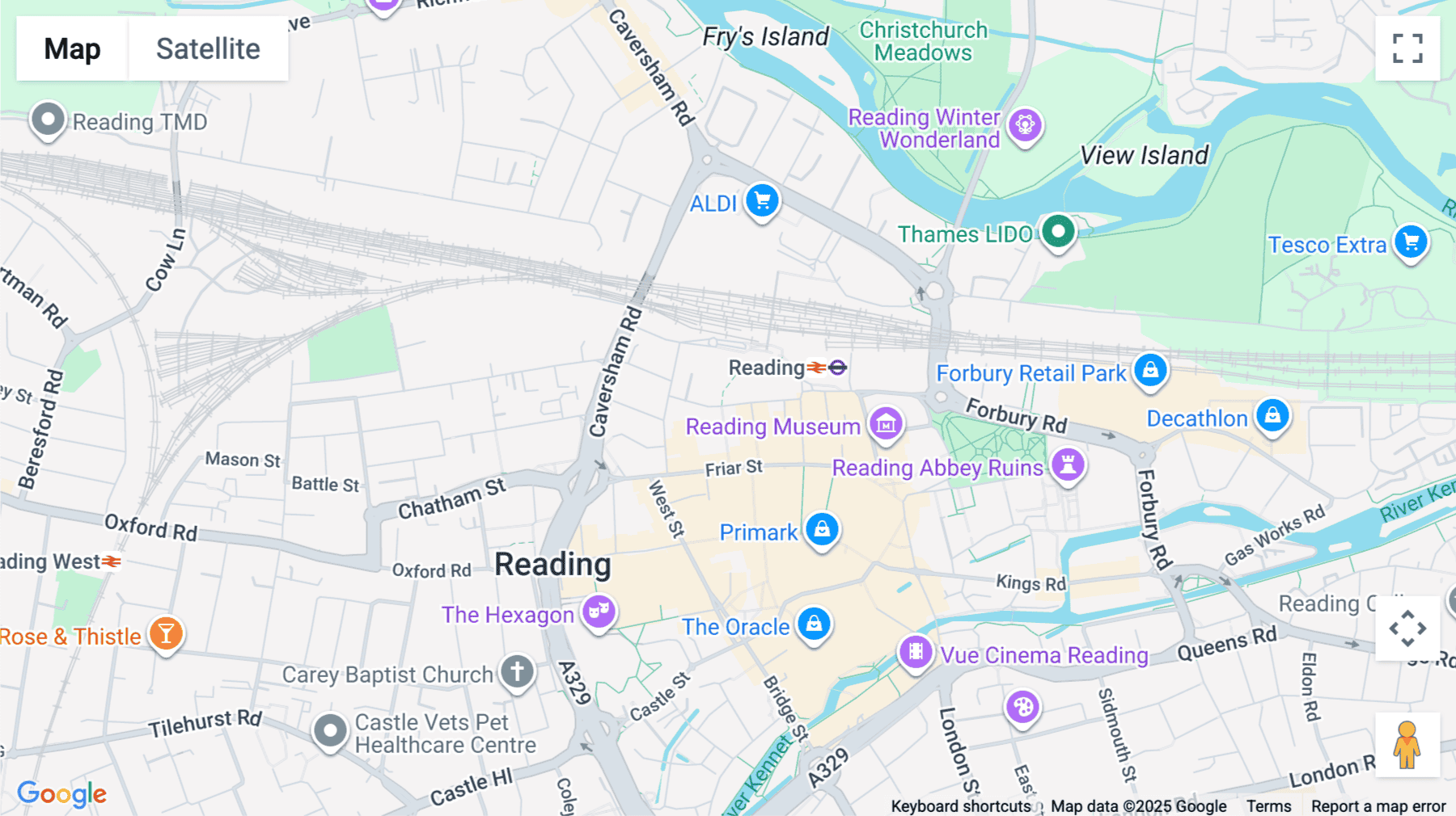 Click for interative map of Garrard Street, Reading