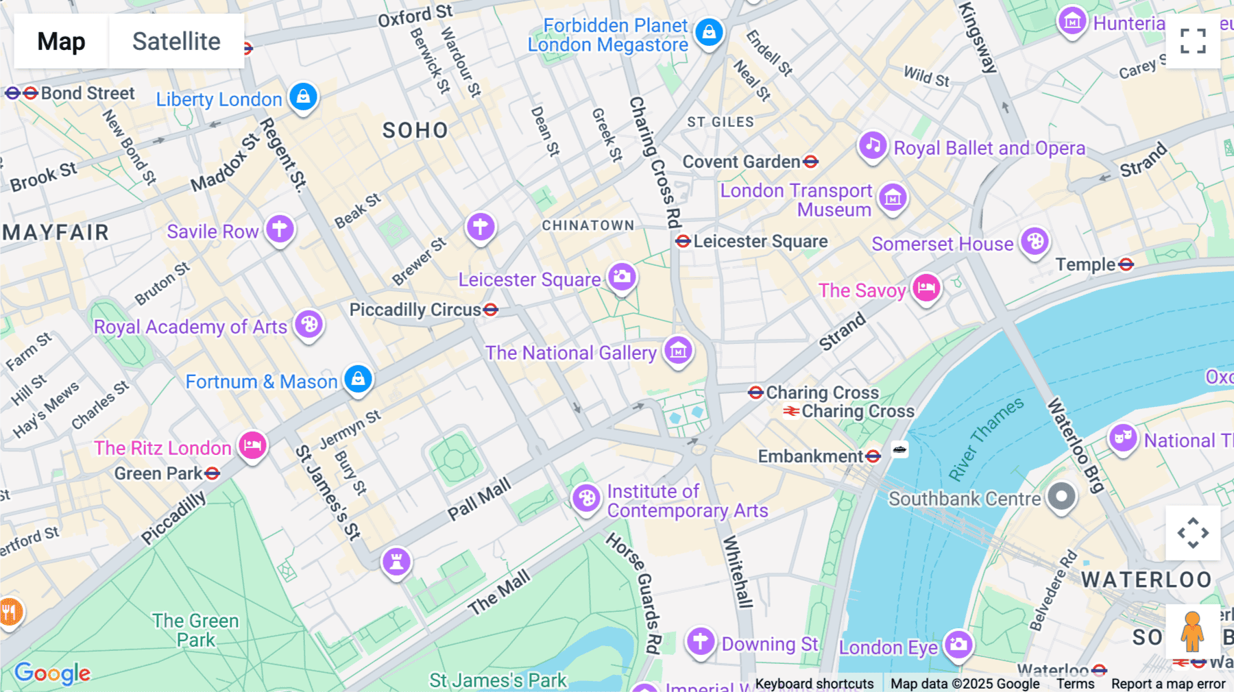 Click for interative map of St Vincent House, 30 Orange Street, London