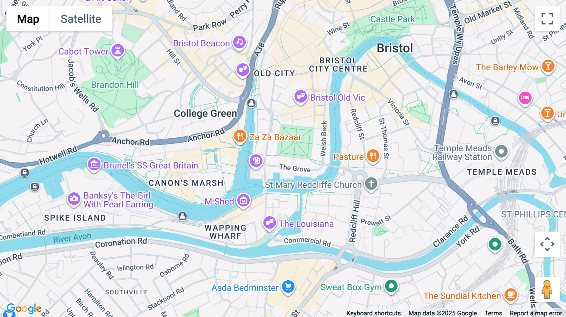 Click for interative map of 40 Queen's Square, Bristol