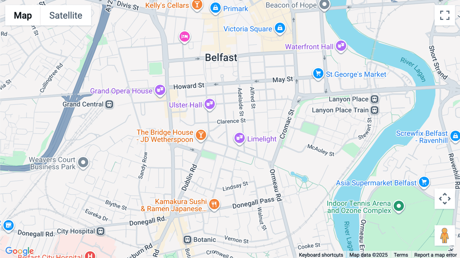 Click for interative map of The Linenhall, 32-38, Linenhall Street, Belfast