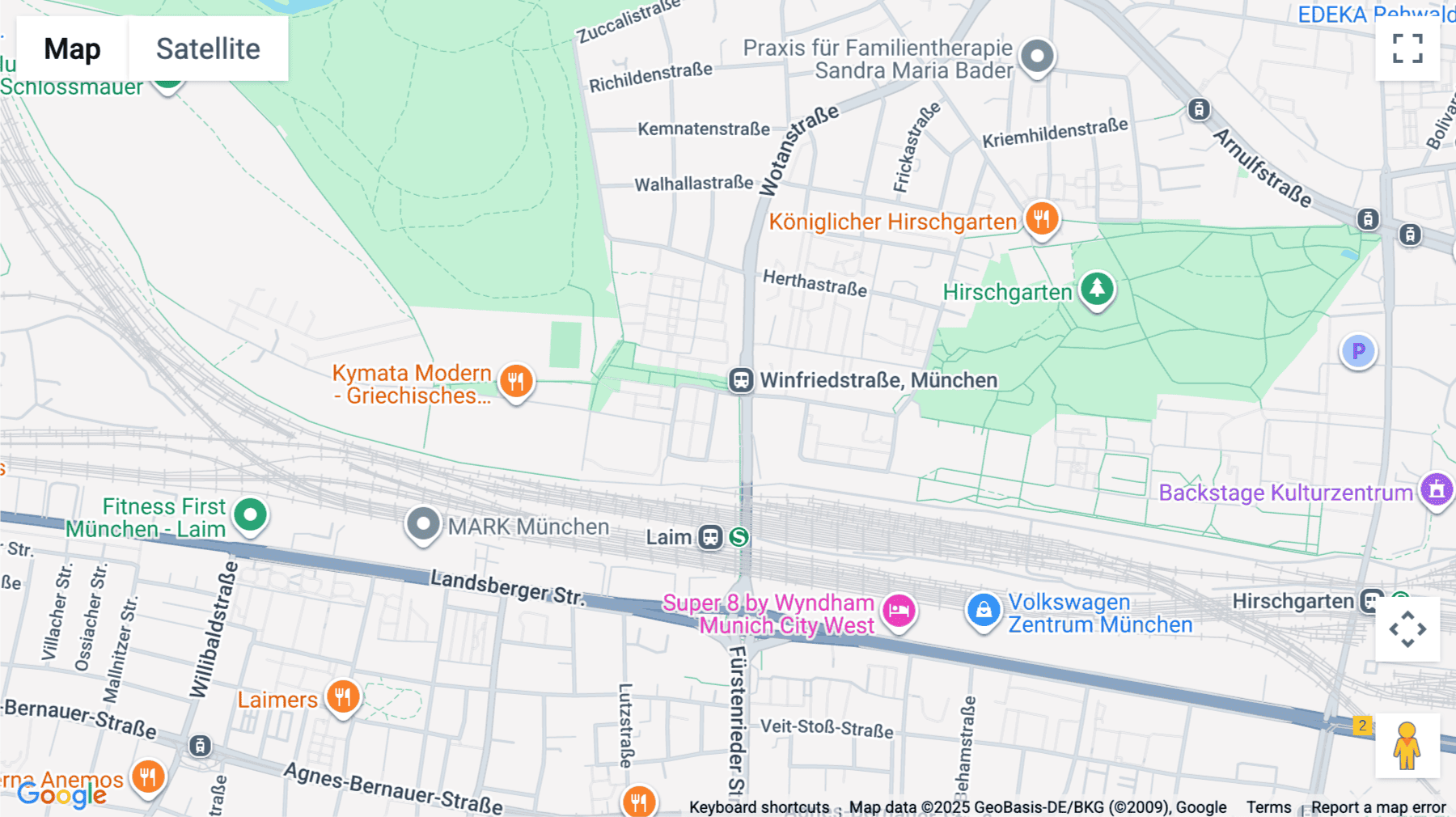Click for interative map of Rosa-Bavarese-Straße 3, Munich