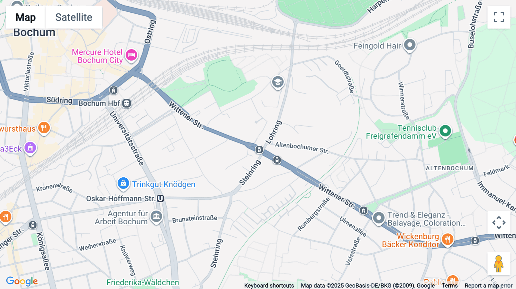 Click for interative map of Wittener Straße 87, Bochum