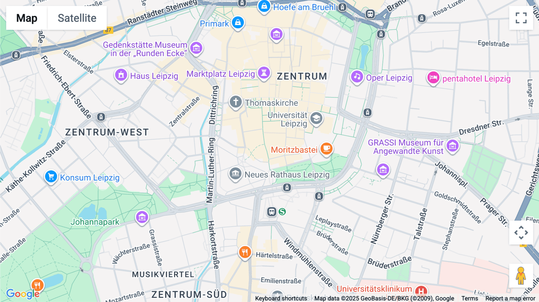 Click for interative map of 35, Petersstraße, Leipzig
