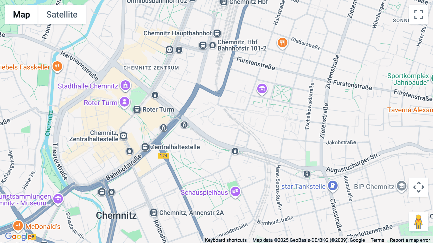 Click for interative map of Jägerstraße 5-7, Chemnitz