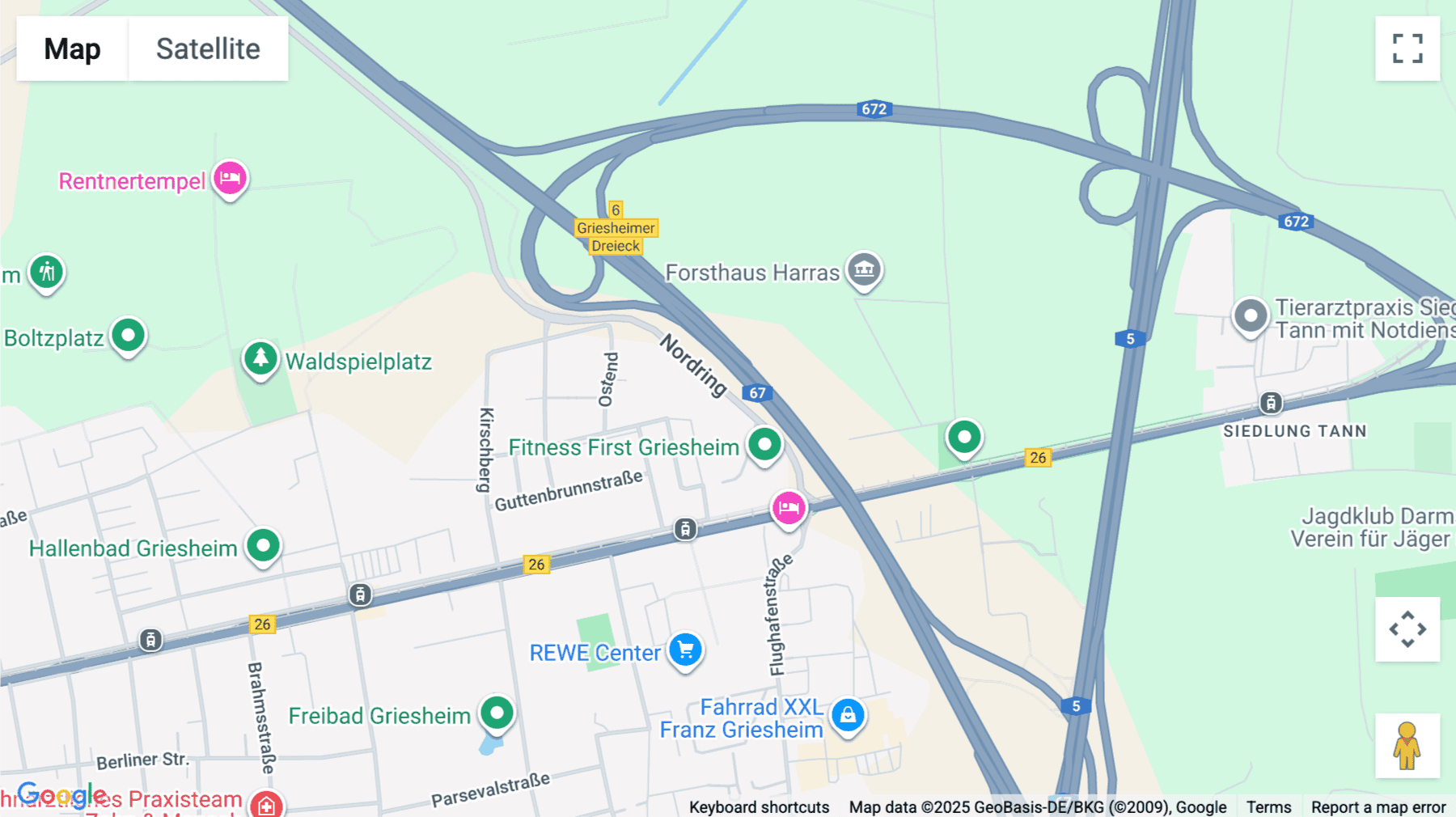 Click for interative map of Im Leuschnerpark 1-2, Griesheim