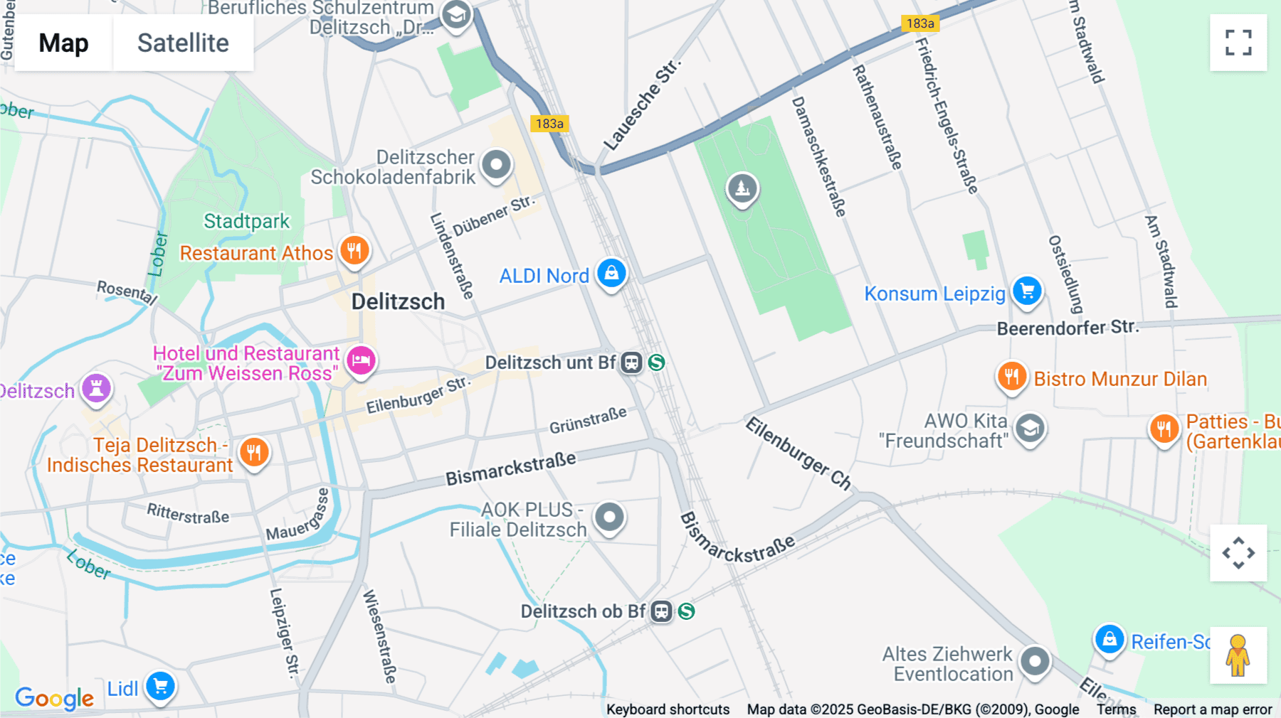 Click for interative map of Eisenbahnstraße 14, Delitzsch