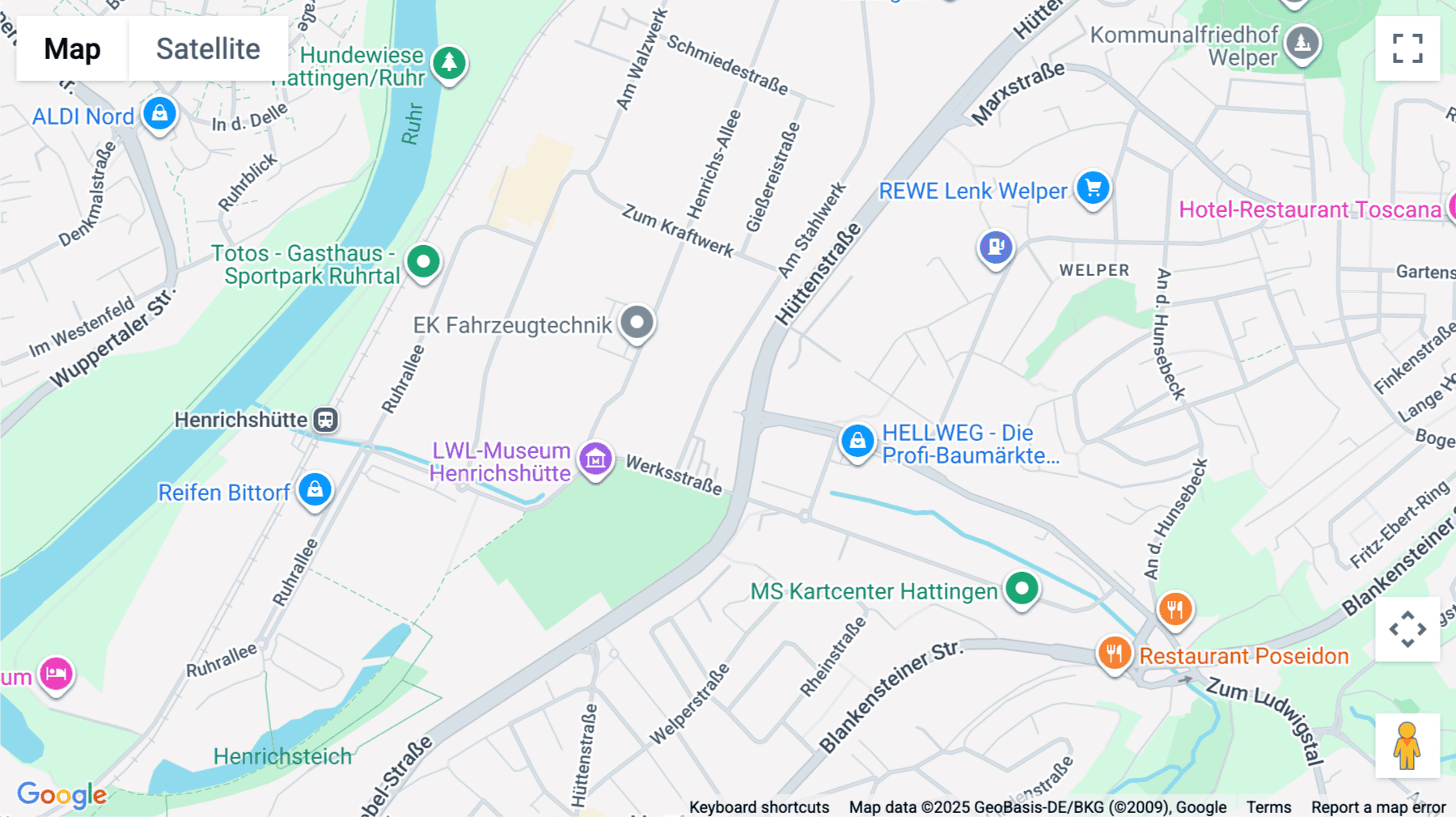 Click for interative map of Hüttenstraße 45, Hattingen