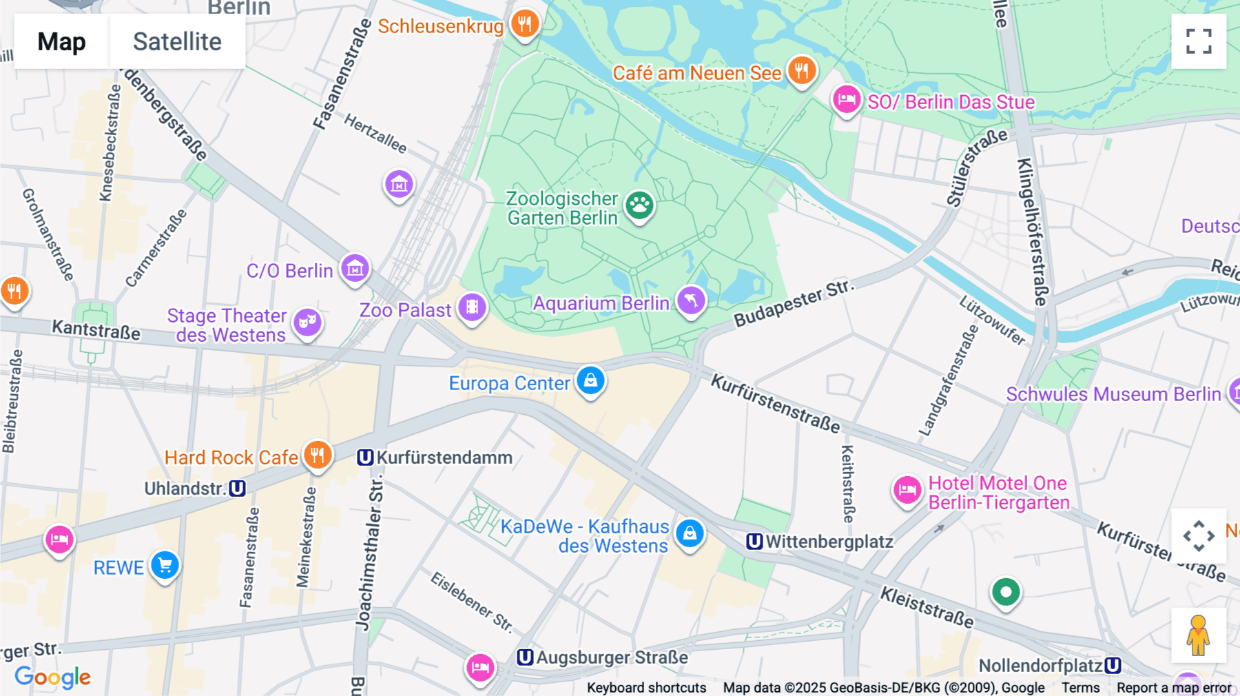 Click for interative map of Bikini Berlin, Budapester Straße 48, Berlin