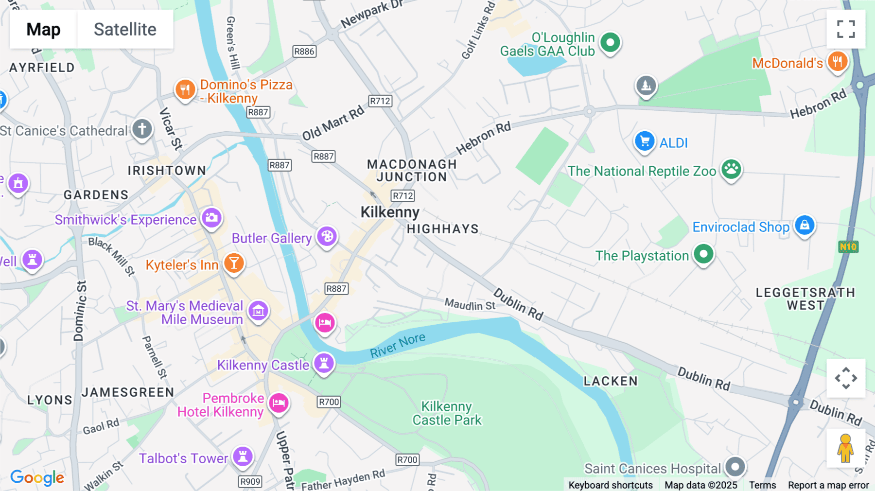 Click for interative map of Dublin Road, Old AIB Building, Ground and First Floor, Kilkenny
