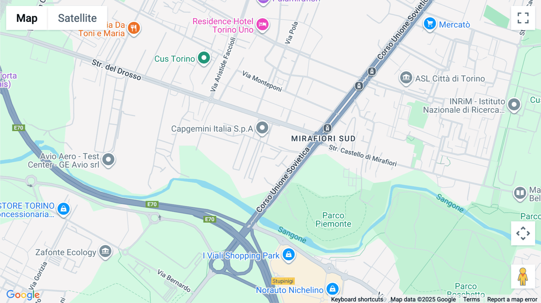 Click for interative map of Corso Unione Sovietica 612/20, Torino