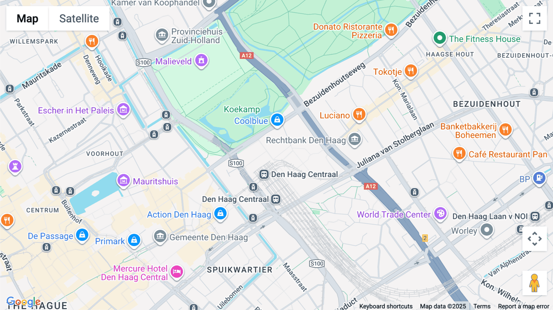 Click for interative map of 41, Anna van Buerenplein, Haagse Hout, The Hague