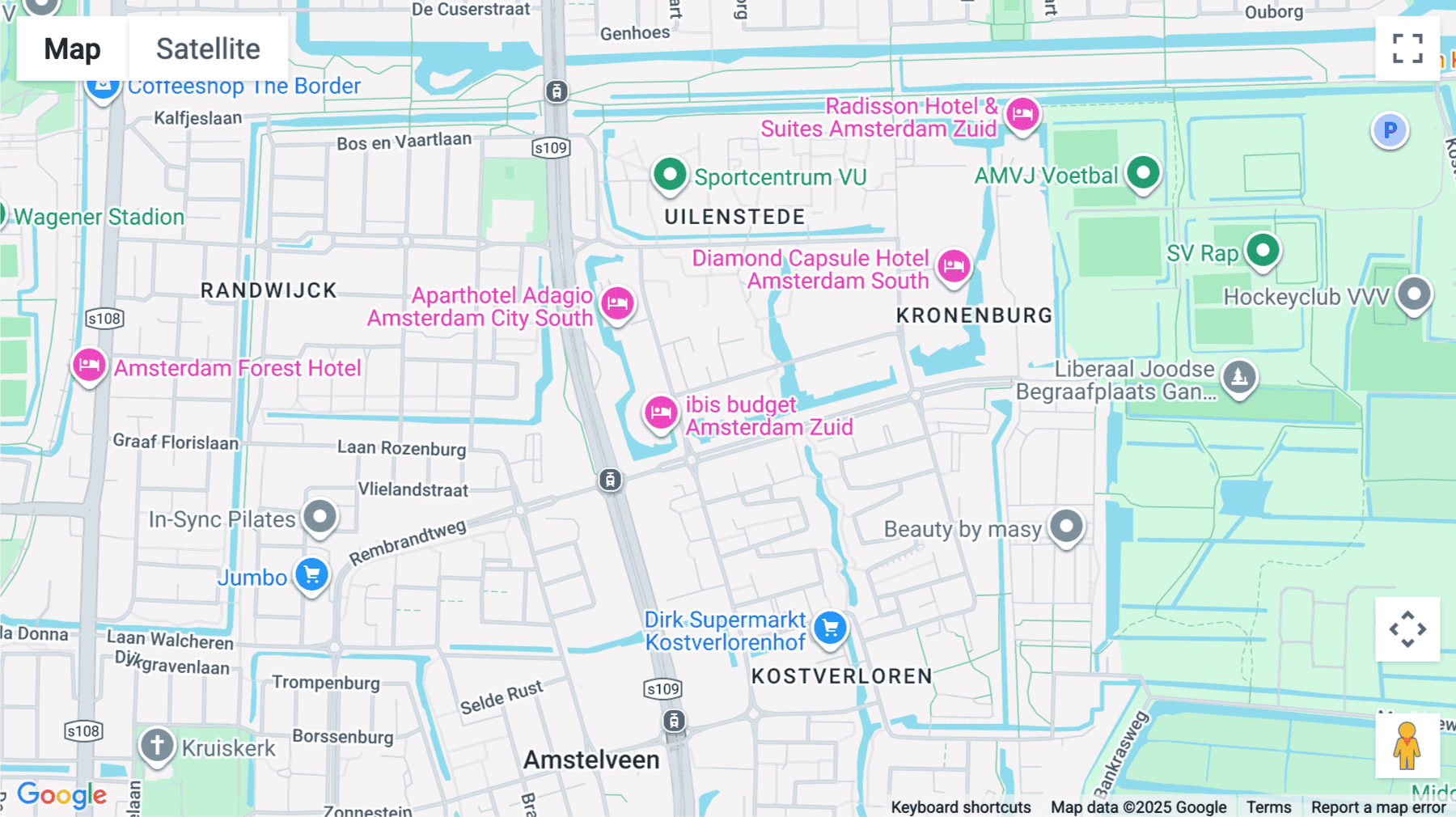 Click for interative map of 1, Professor E.M. Meijerslaan, Amstelveen