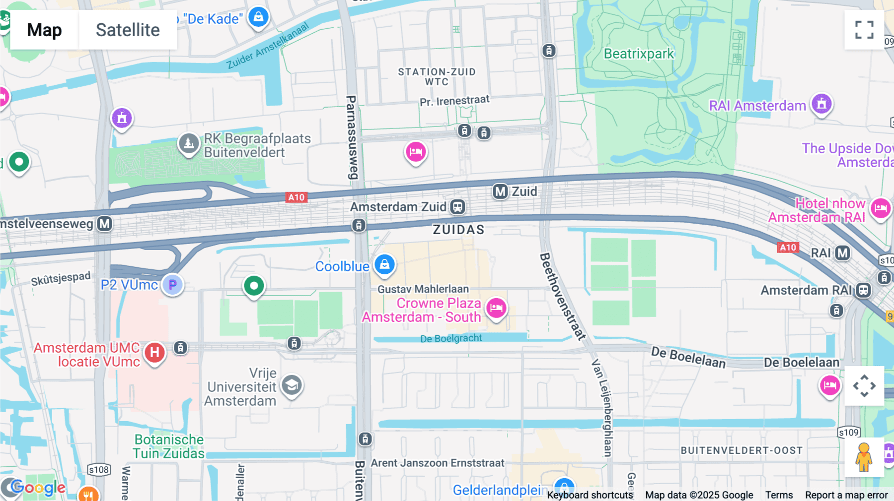 Click for interative map of Claude Debussylaan 10, Amsterdam