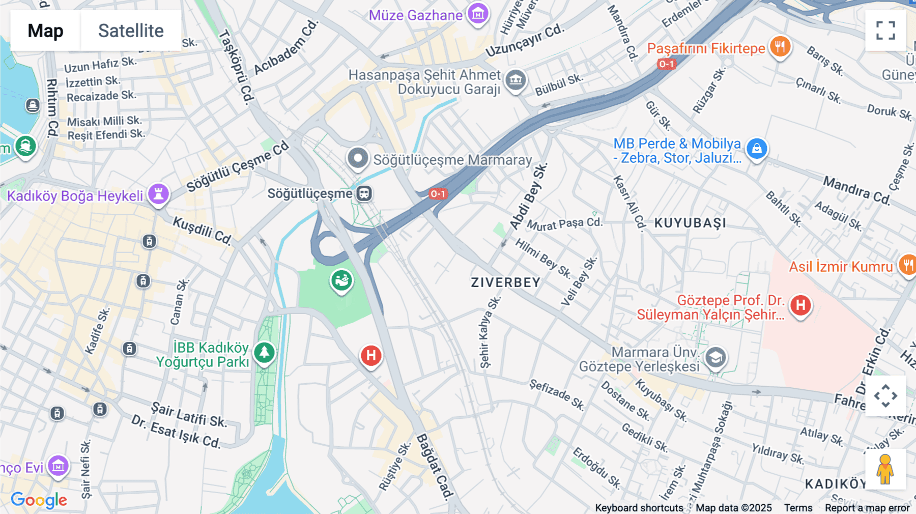 Click for interative map of Ic Kapi No: 71 Kadikoy, Zuhtupasa Mah. Fahrettin Kerim Gokay Cad No: 40, Istanbul