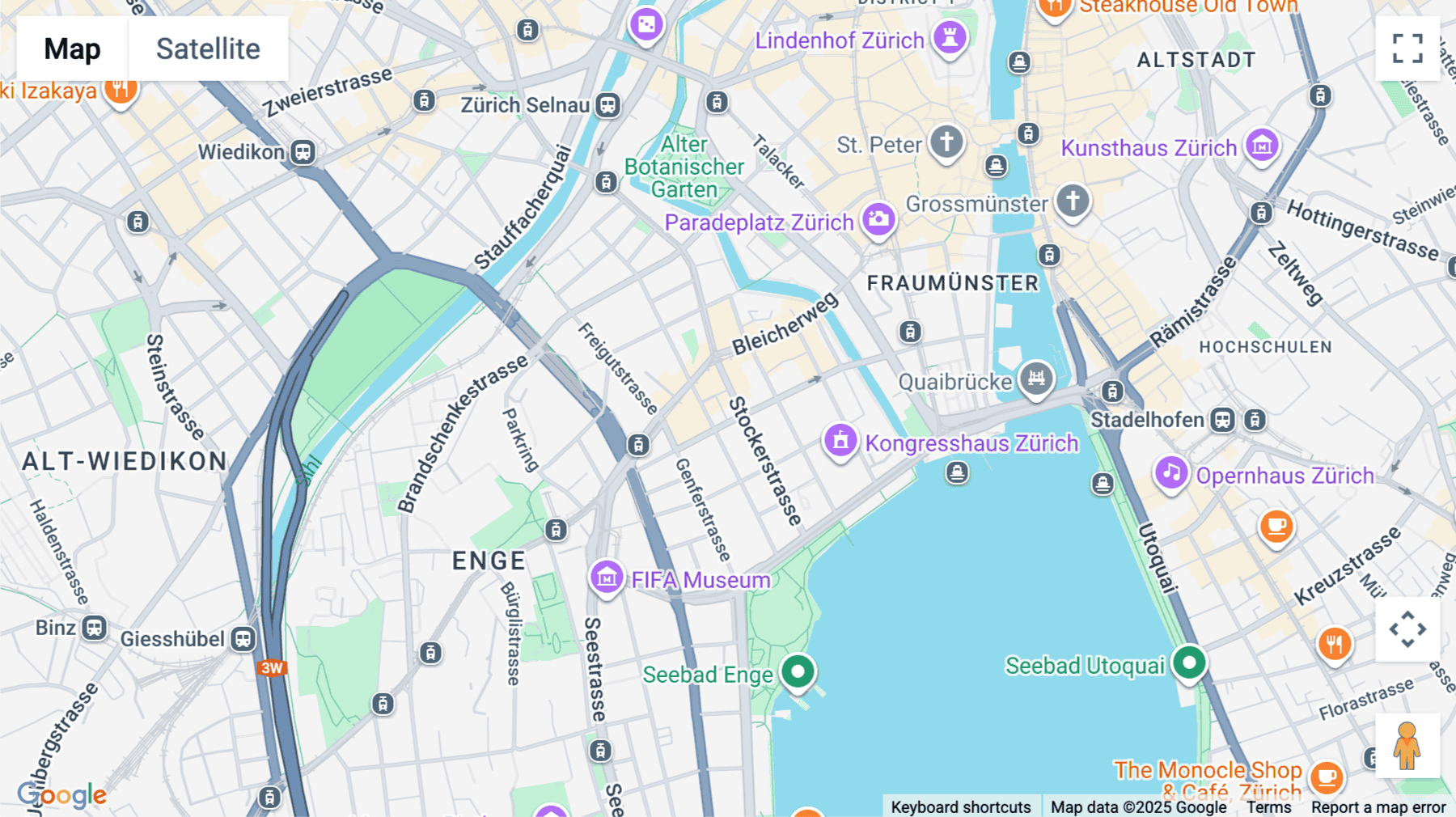 Click for interative map of 33, Stockerstrasse, Zurich