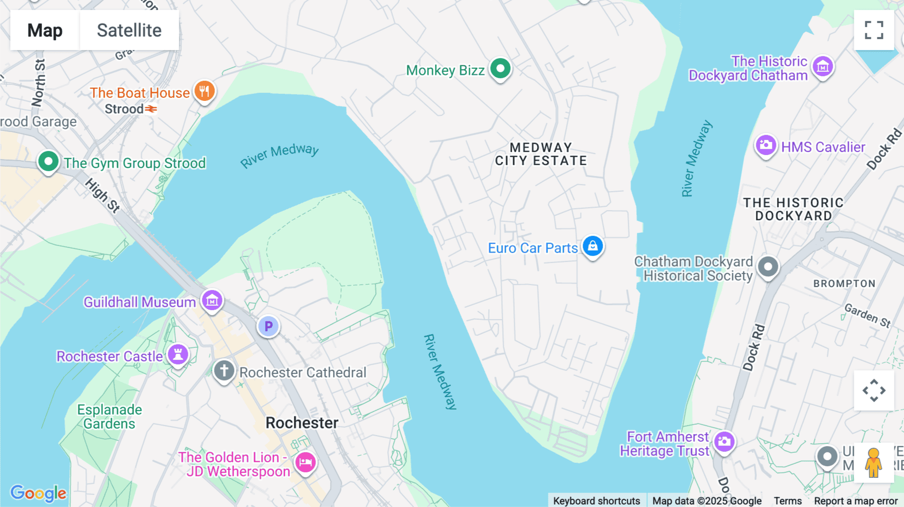 Click for interative map of Laser Quay, Culpeper Close, Rochester