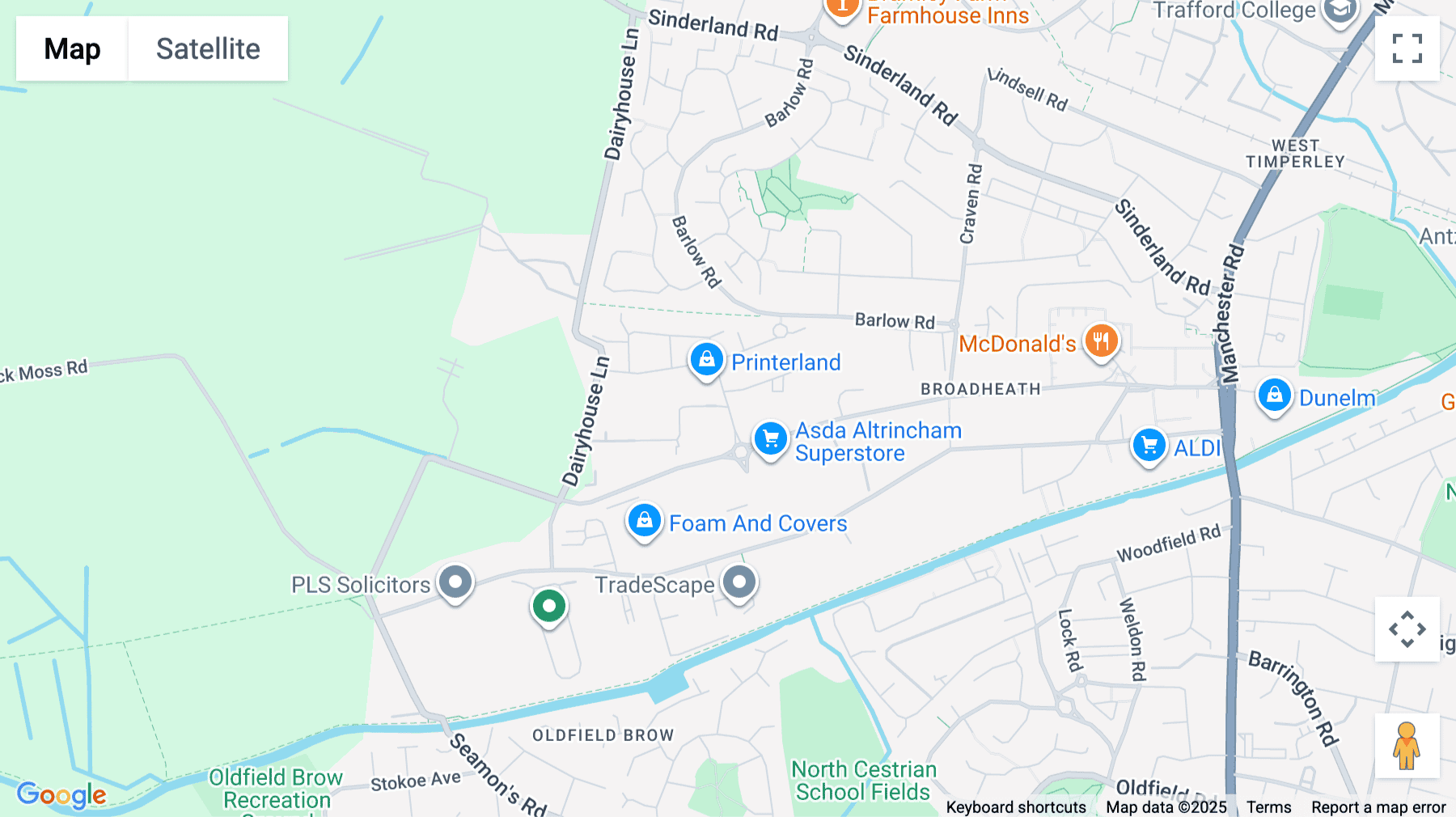 Click for interative map of Stuart Road, Altrincham Business Park, Trafford, Altrincham