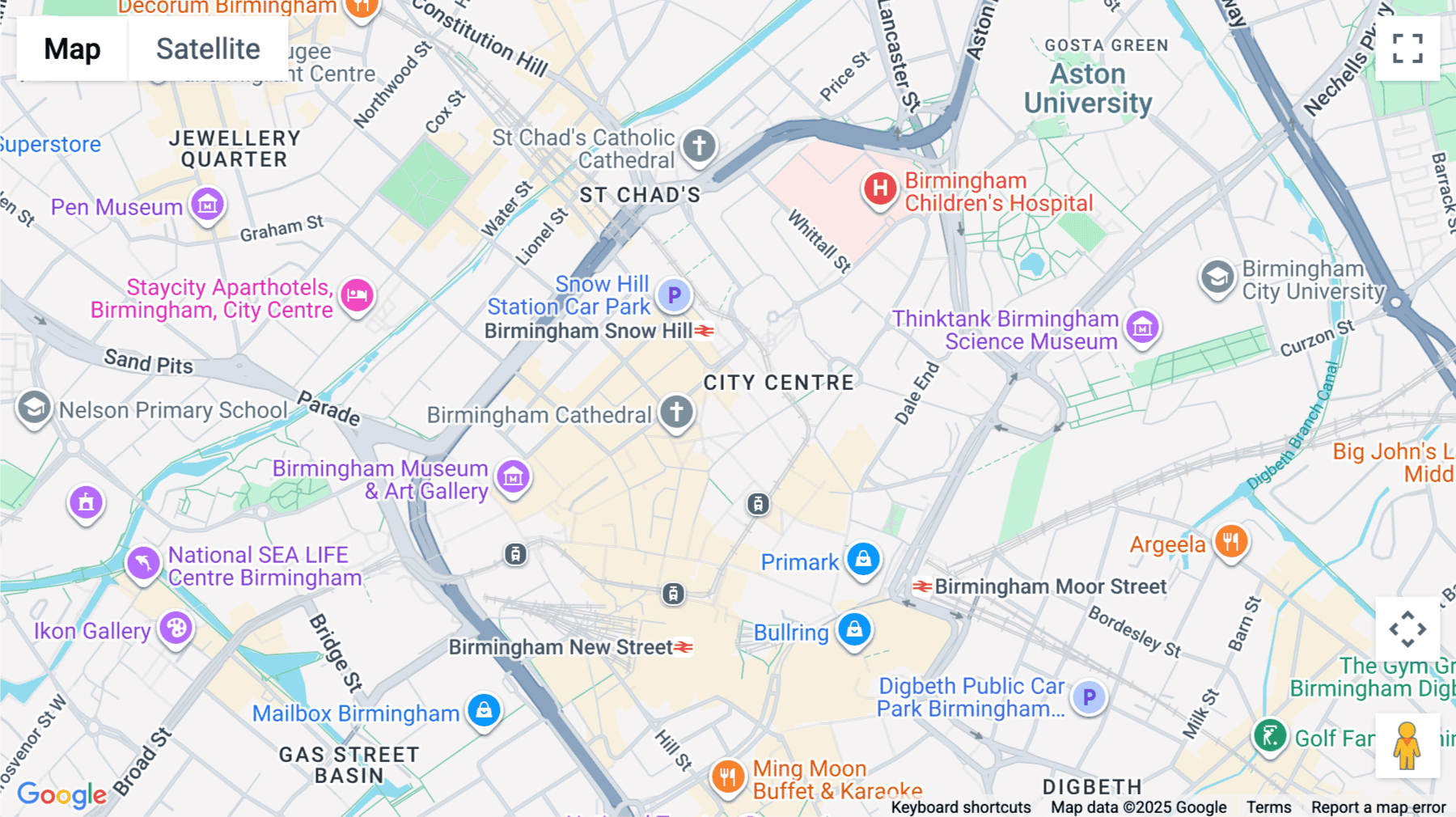 Click for interative map of Five St Philips Place, Birmingham