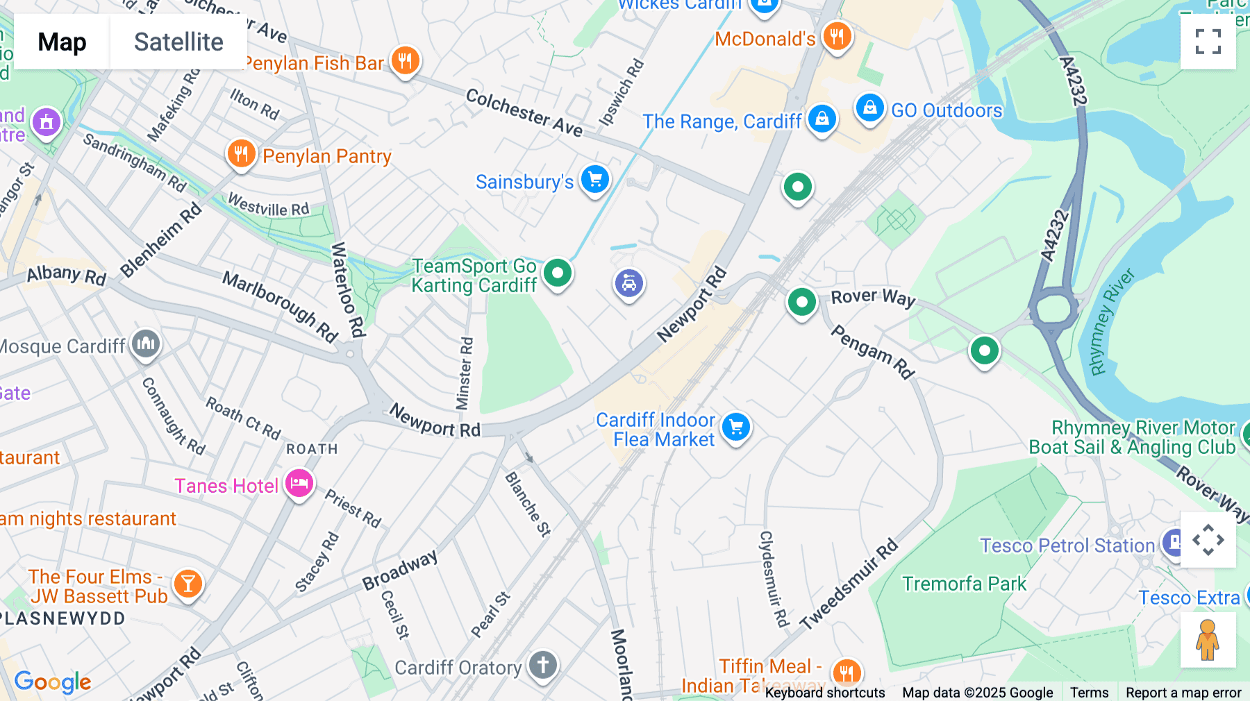Click for interative map of 389 Newport Road, Cobalt, The Embassy, Cardiff