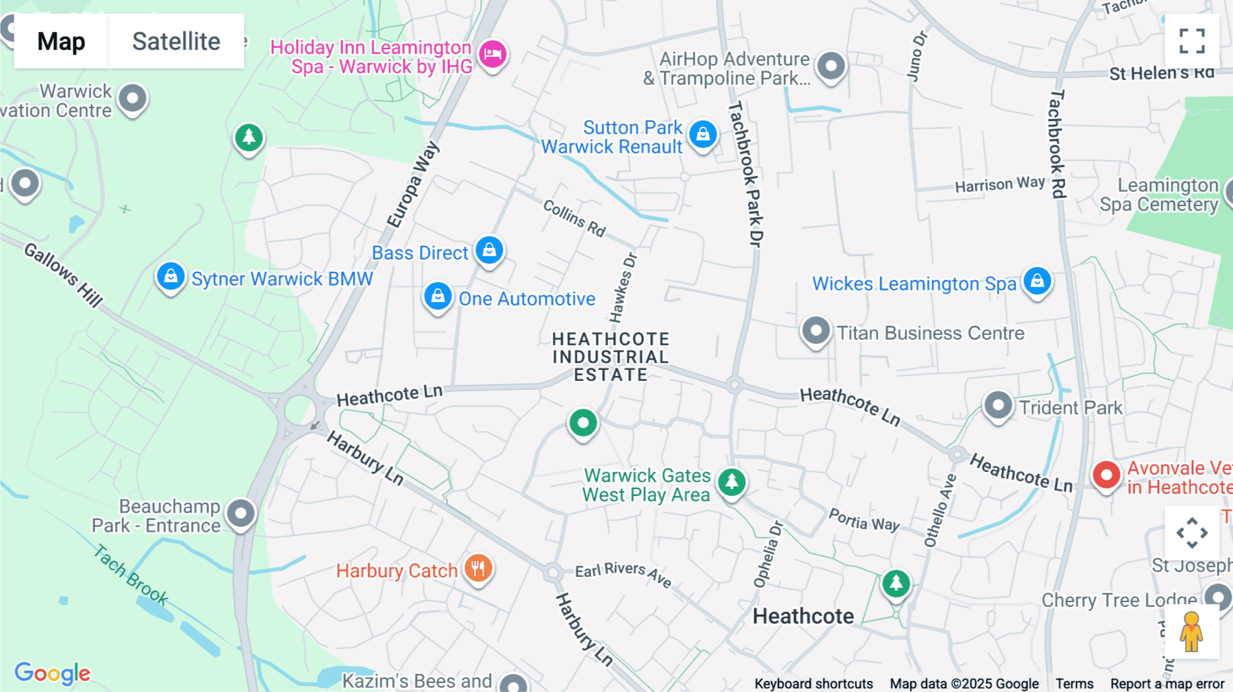 Click for interative map of Unit 2, Hawkes Drive, Heathcote Industrial Estate, Royal Leamington Spa
