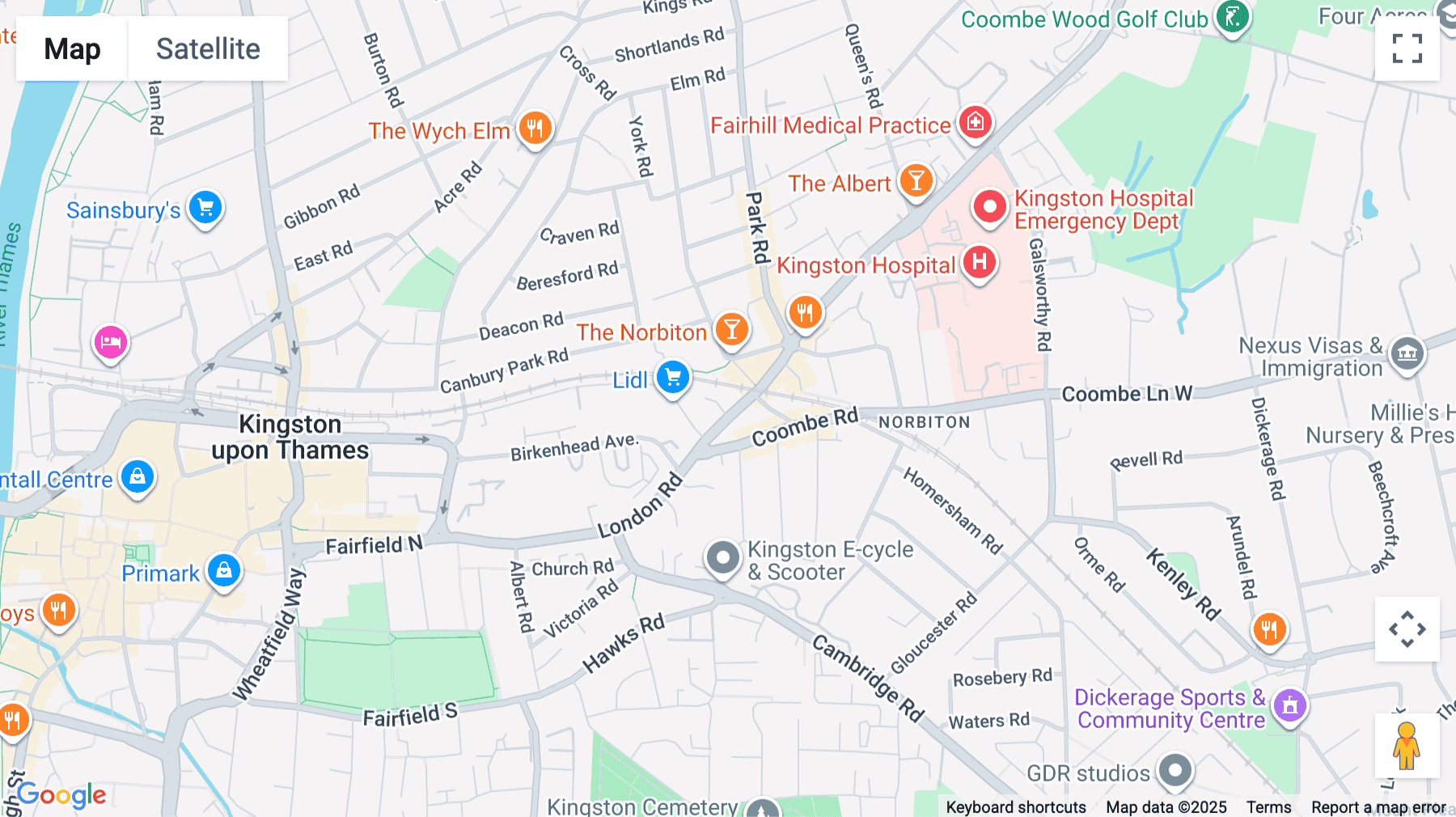 Click for interative map of Unit 10, Princeton Mews, Kingston Upon Thames