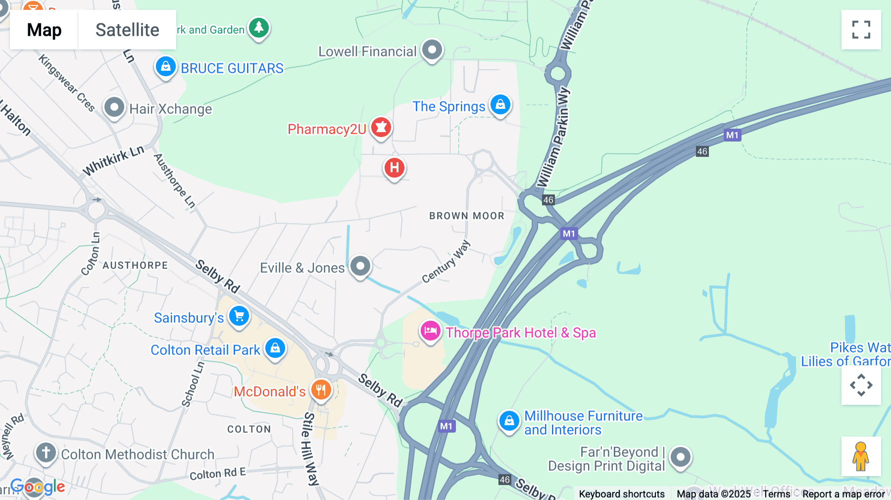 Click for interative map of 2175 Century Way, Thorpe Park Gardens, Leeds
