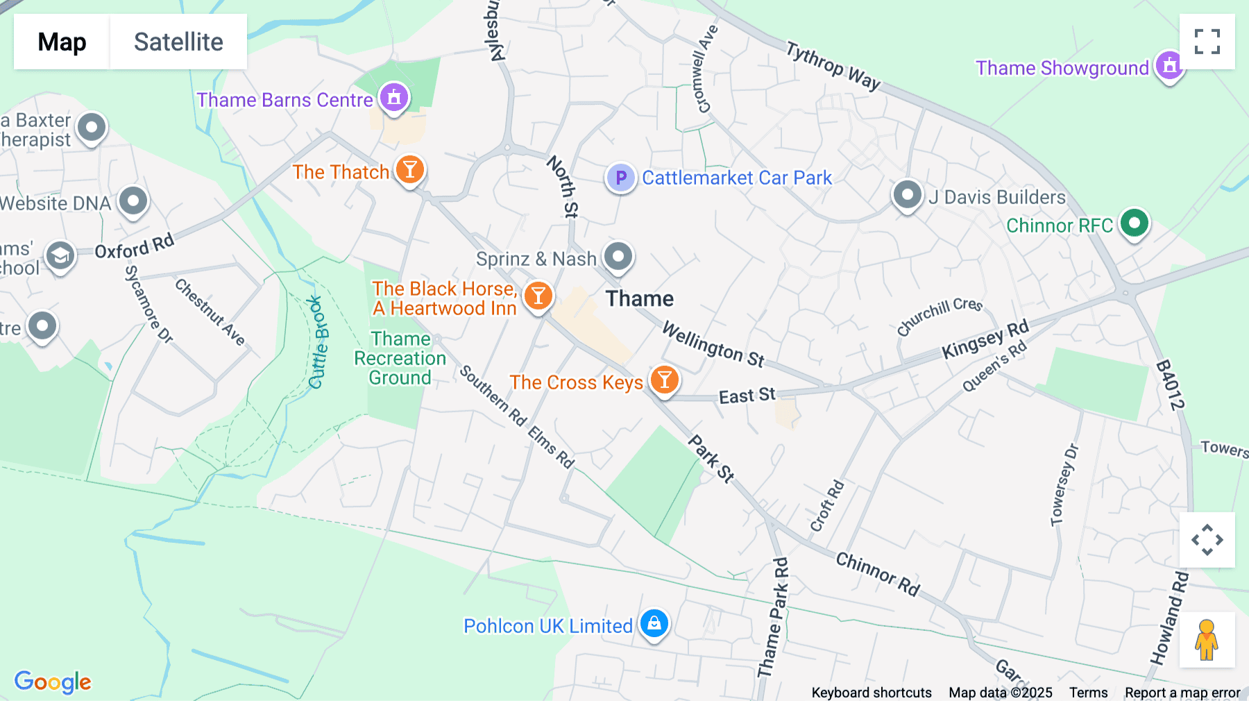 Click for interative map of Sanderum Centre, 30A Upper High Street, Thame