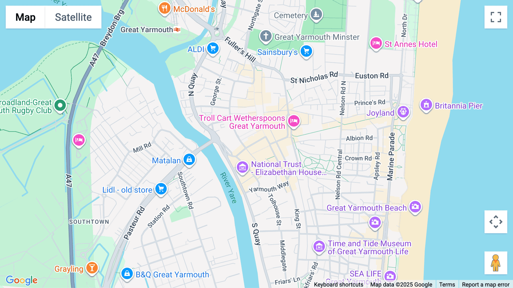 Click for interative map of Fastolff House, 30 Regent Street, Great Yarmouth