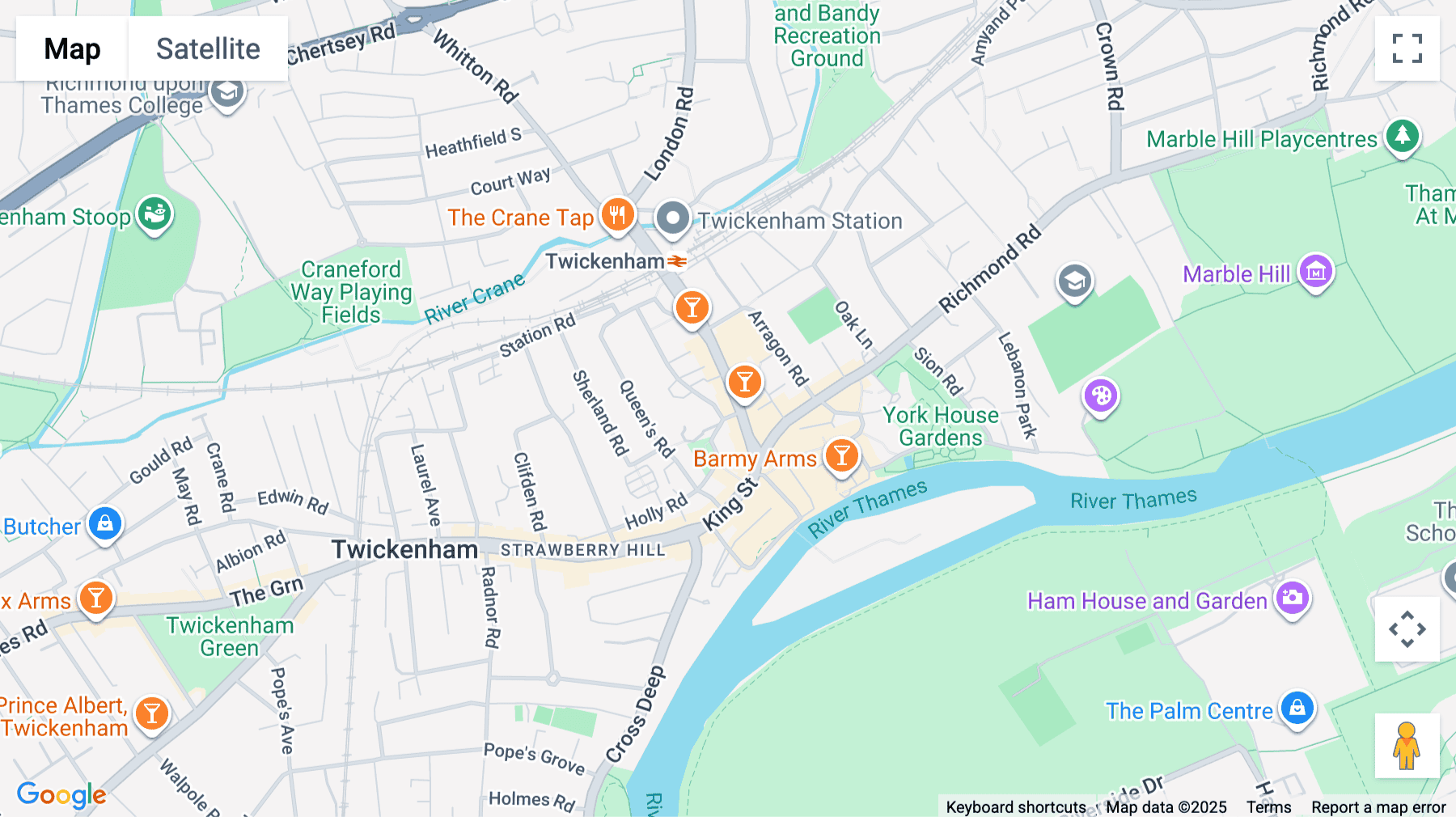 Click for interative map of 29-39 London Road, Twickenham