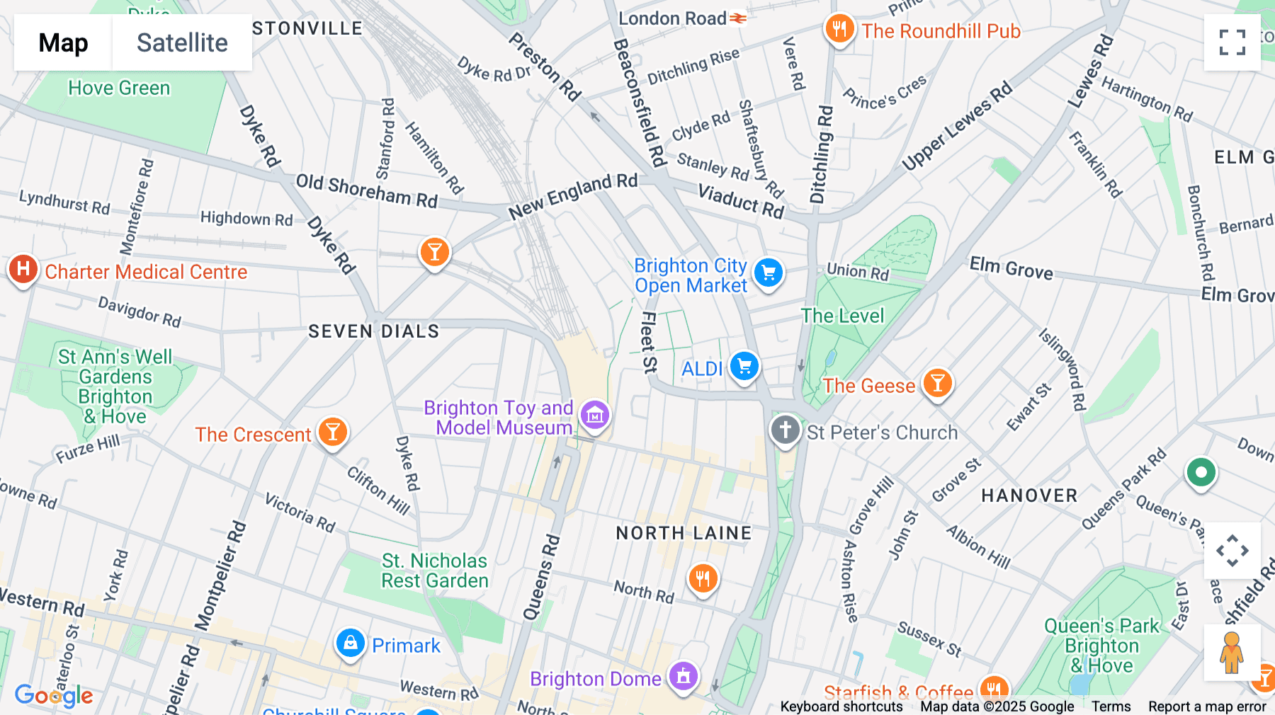 Click for interative map of 3 Fleet St, New England Square, Brighton