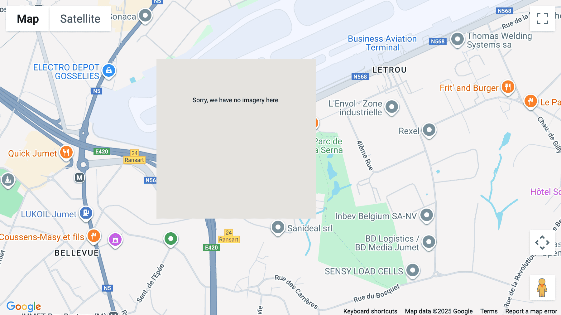 Click for interative map of Rue de Venise 21, Charleroi