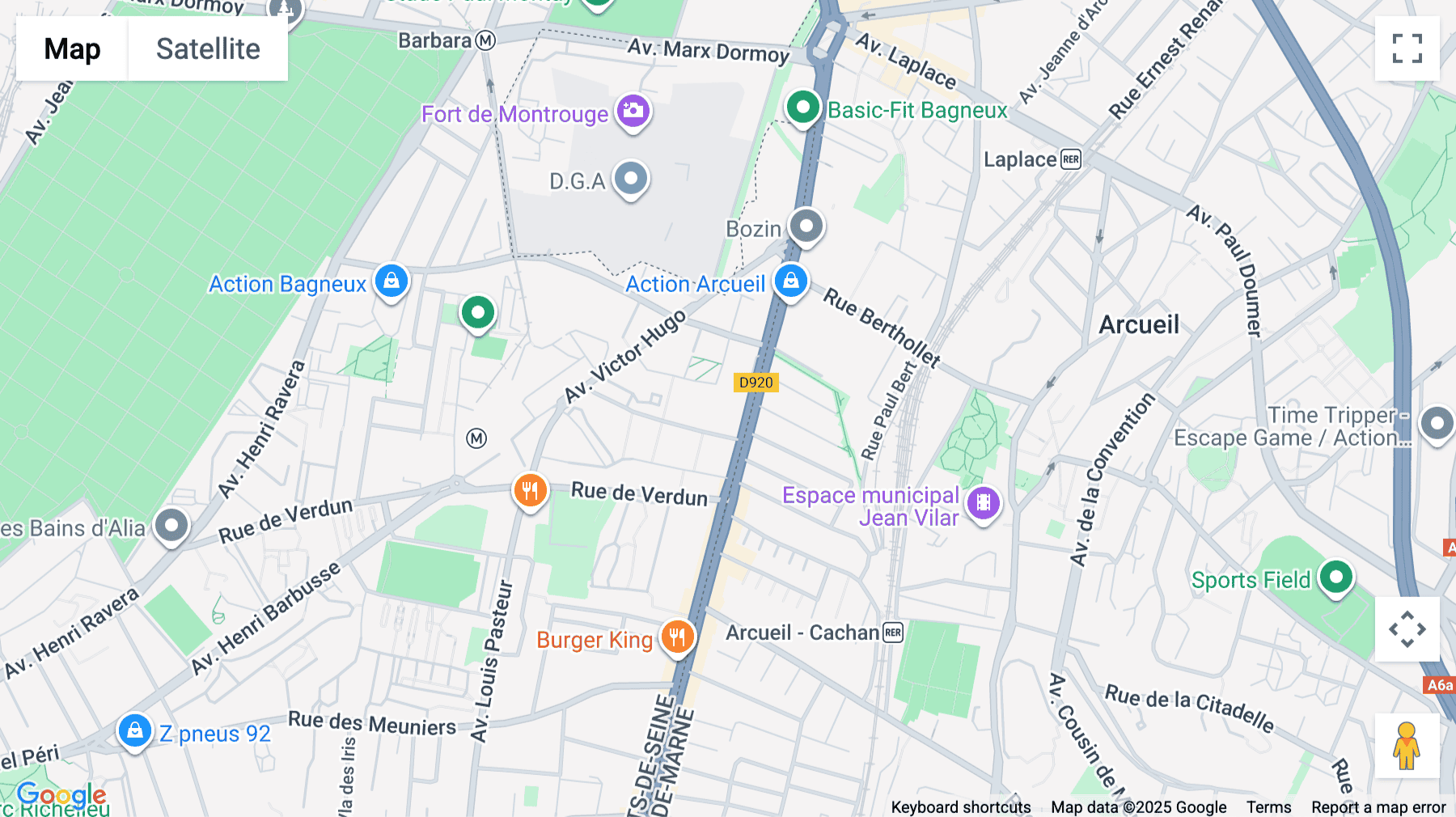 Click for interative map of 52 Avenue Aristide Briand, Bagneux
