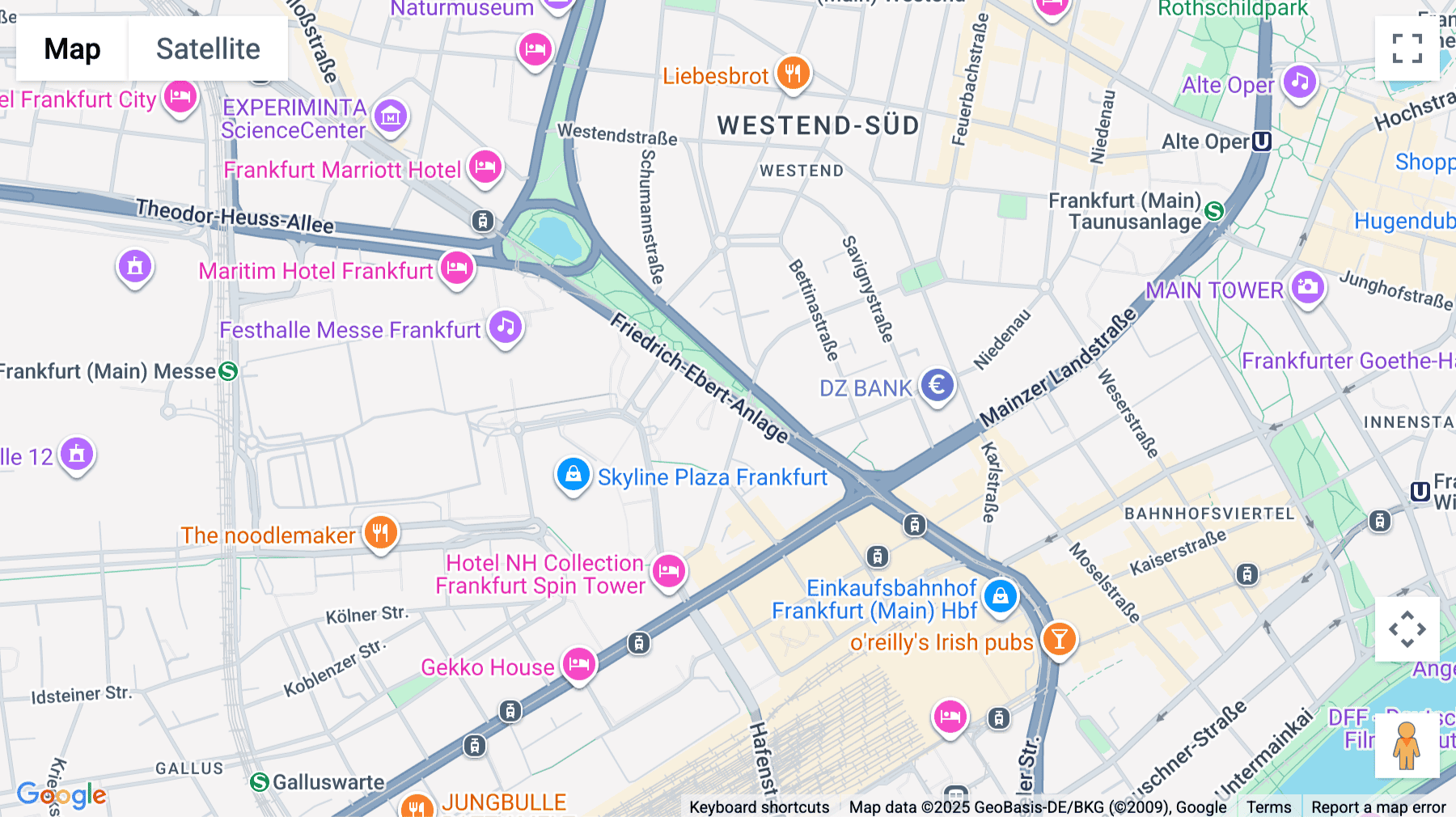 Click for interative map of Friedrich-Ebert-Anlage 35, Tower 185, Frankfurt