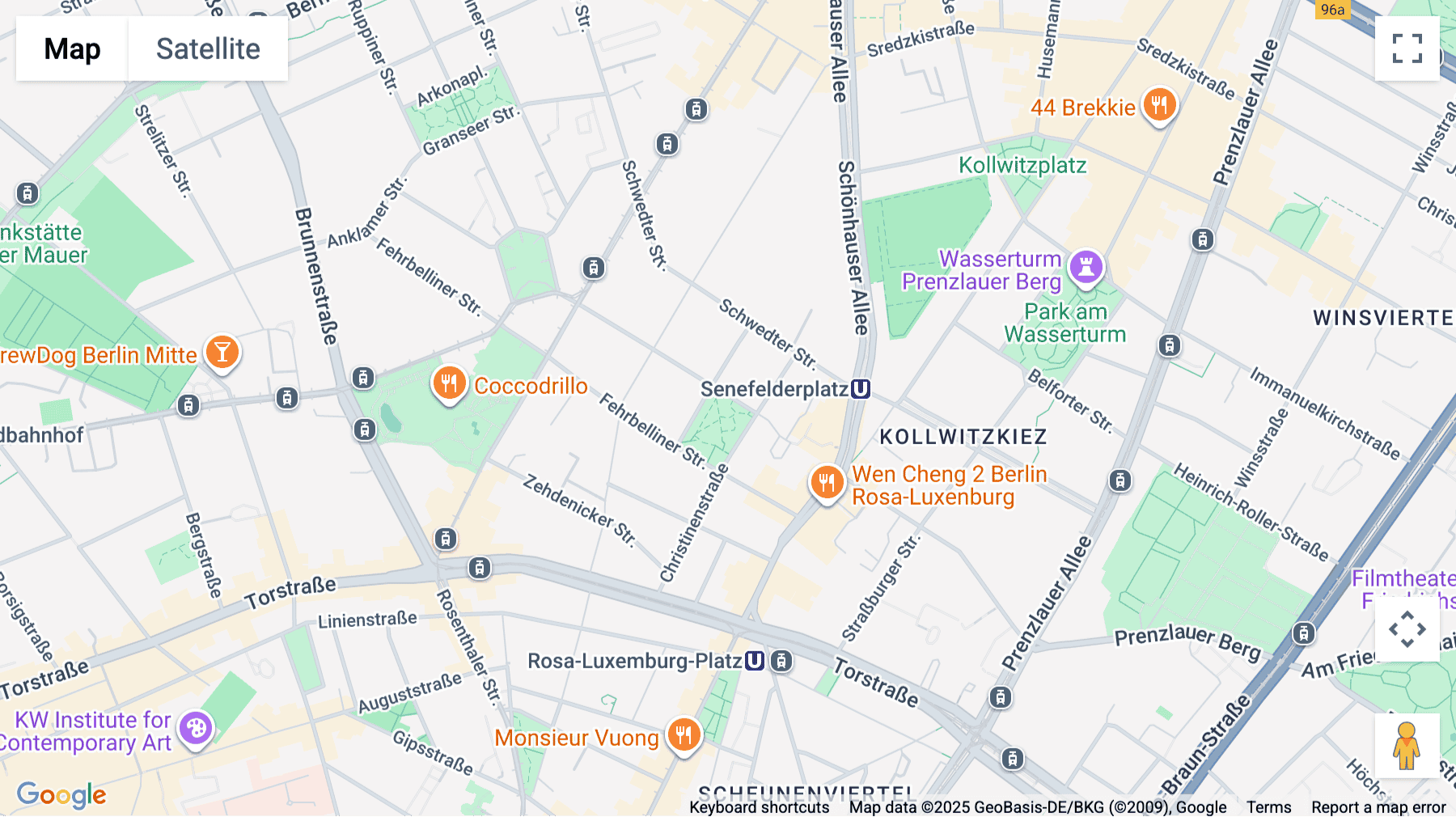 Click for interative map of Zionskirchstraße 73a, Berlin