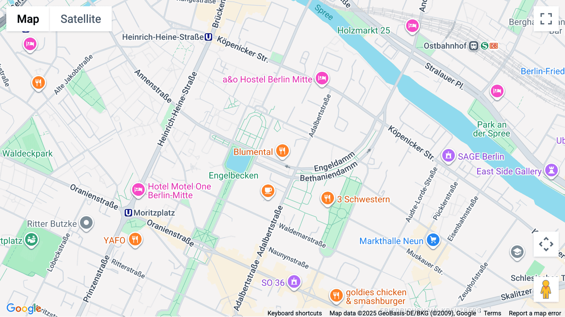 Click for interative map of 64b, Engeldamm, Berlin
