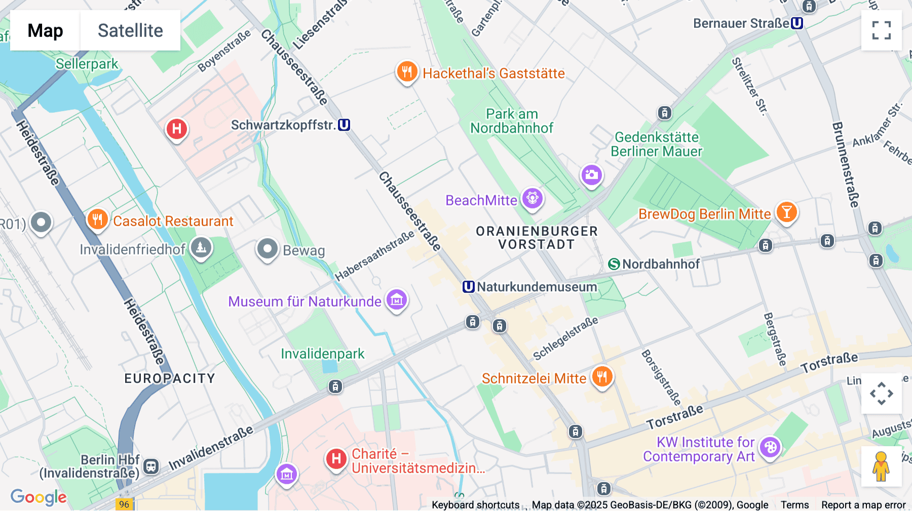 Click for interative map of 29, Chausseestraße, Berlin