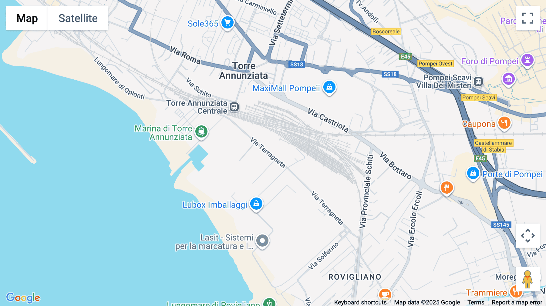 Click for interative map of Via Terragneta n.90, Torre Annunziata