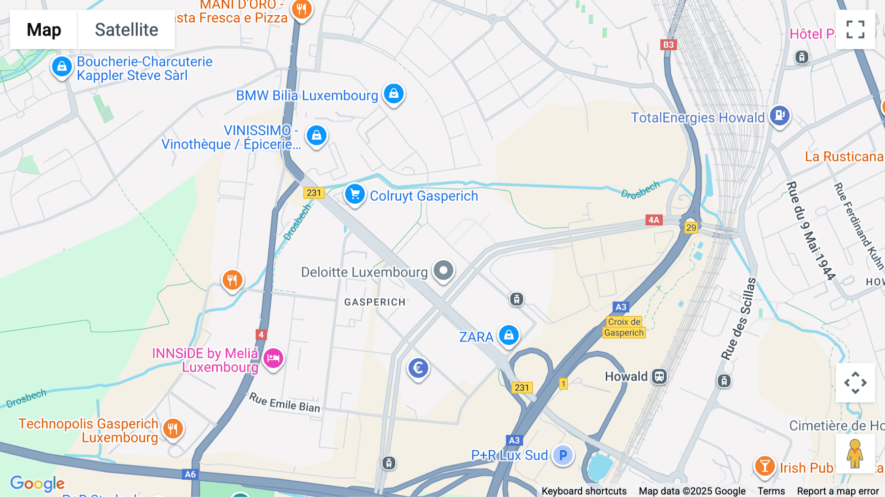 Click for interative map of Rue Charles Darwin 5, Luxembourg City