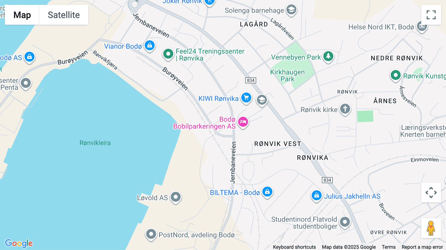 Click for interative map of Dreyfushammarn 35, 3rd Etasje, Bodø