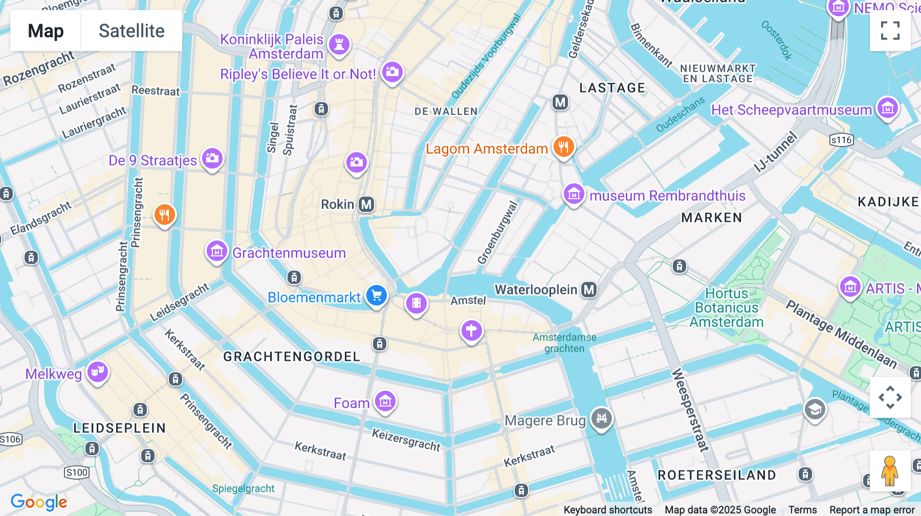 Click for interative map of Kloveniersburgwal 131H, Amsterdam