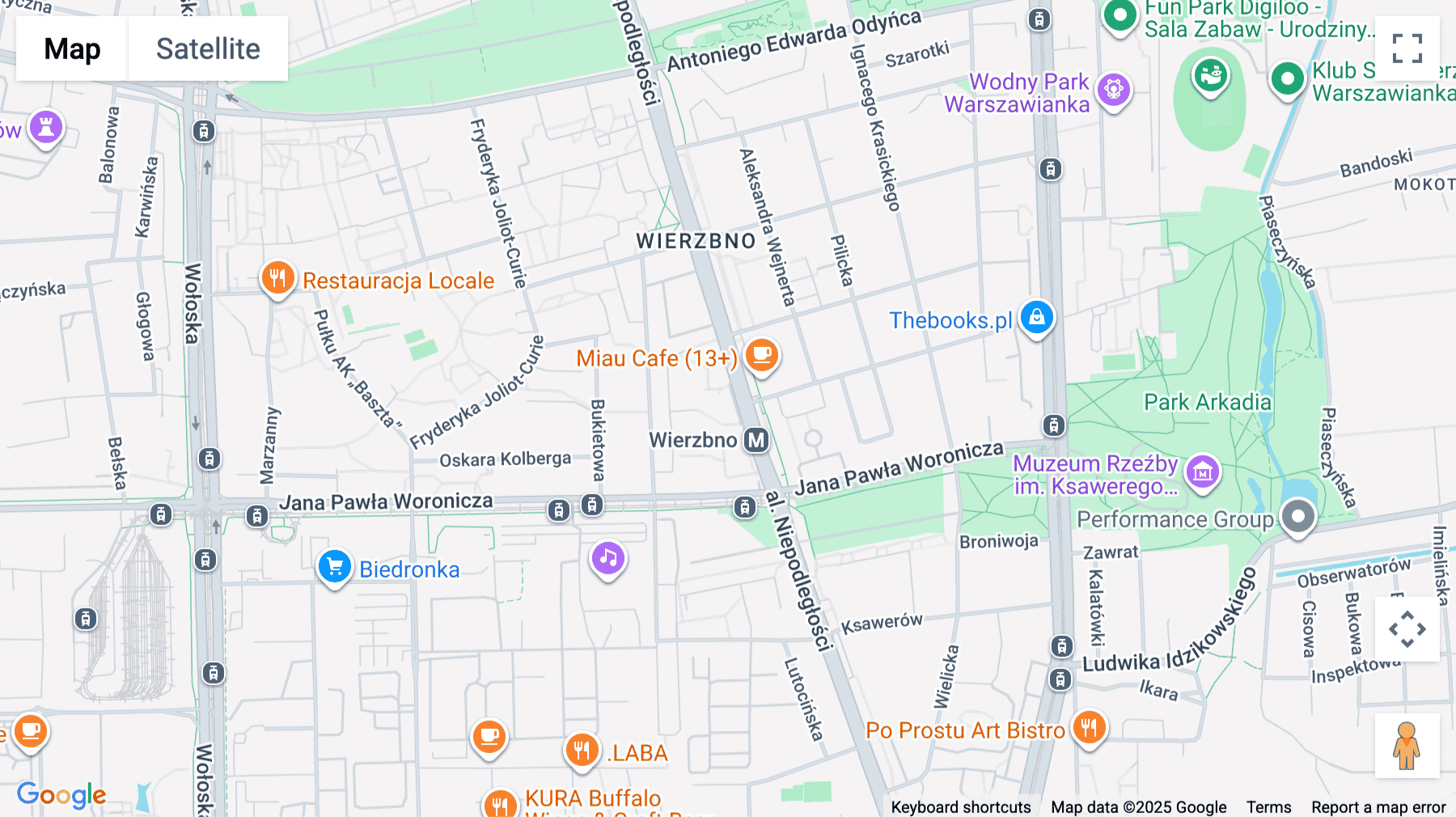 Click for interative map of 69, Aleja Niepodległości, Warsaw